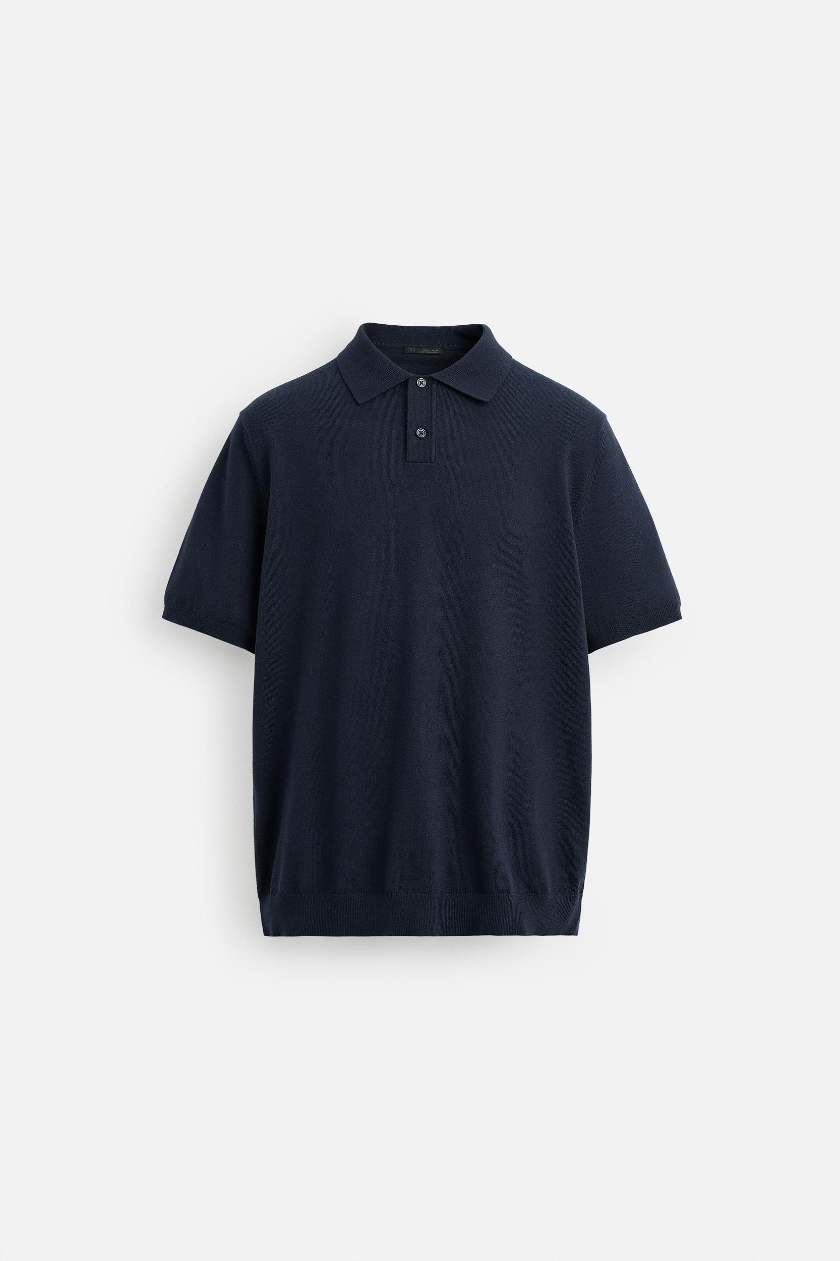 KNIT COTTON POLO SHIRT Product Image