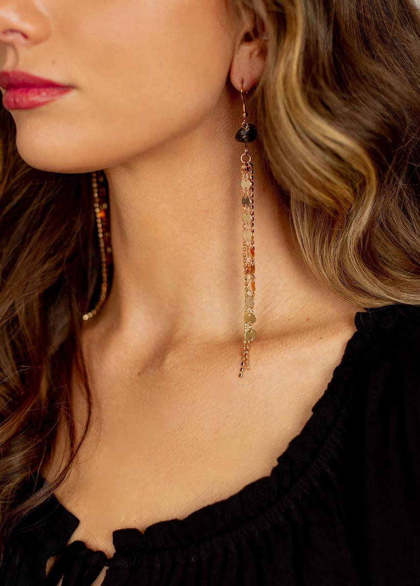 Sagitta Earrings in Stone Female Product Image