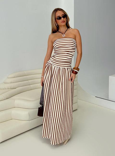 Adessa Strapless Maxi Dress Multi Product Image