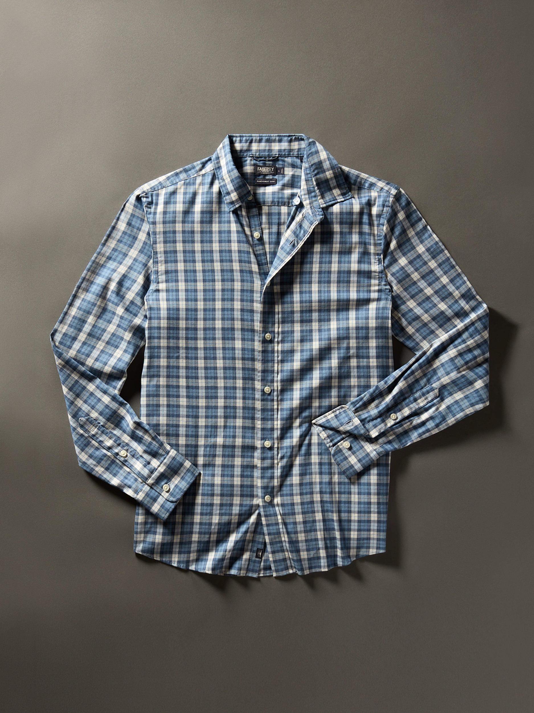 Movement™ Shirt - Seaside Blue Plaid Male Product Image