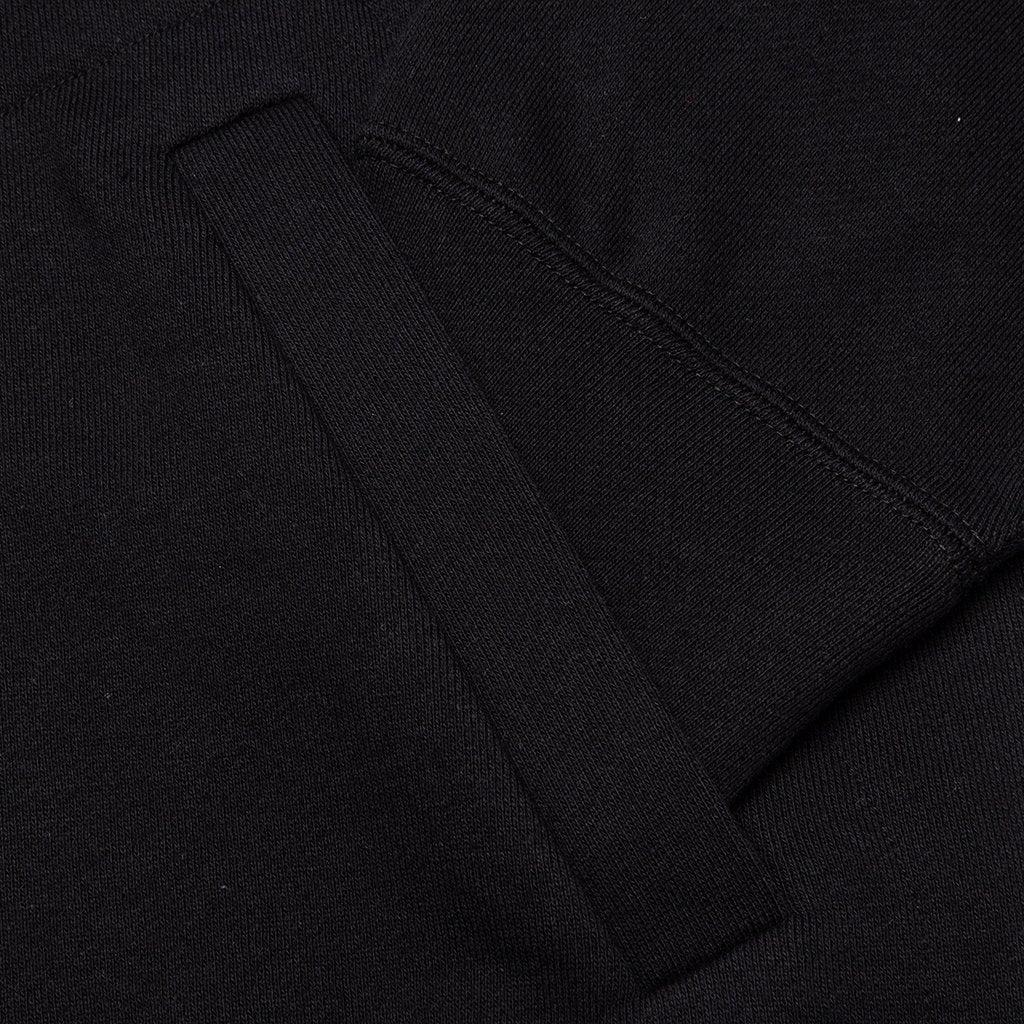 Women's Stacked Heart Hooded Sweatshirt - Black Female Product Image