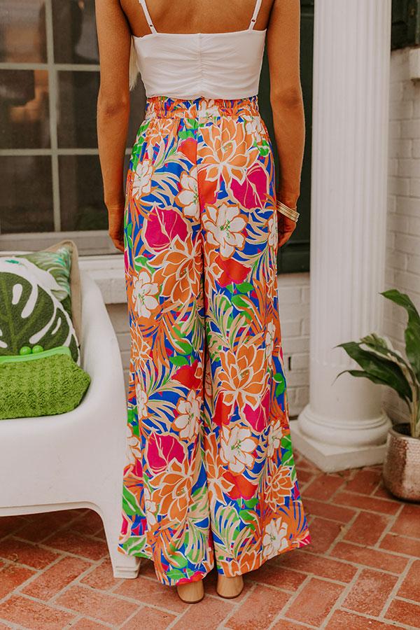 Trip To Paradise High Waist Floral Pants Product Image