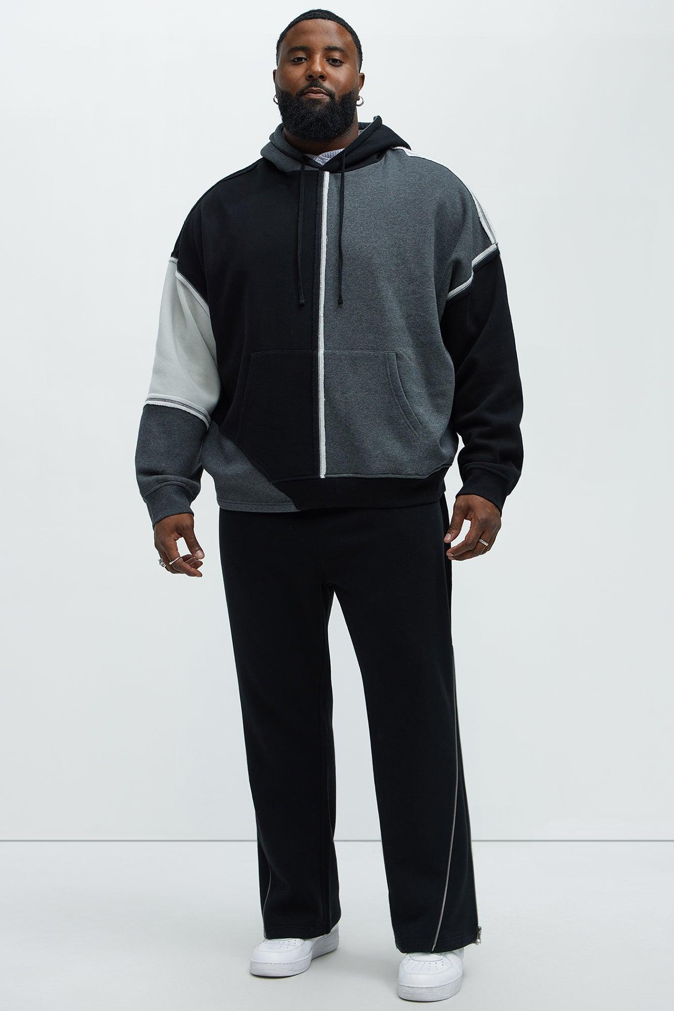 Tyson Destroyed Oversized Hoodie - Black/combo Product Image
