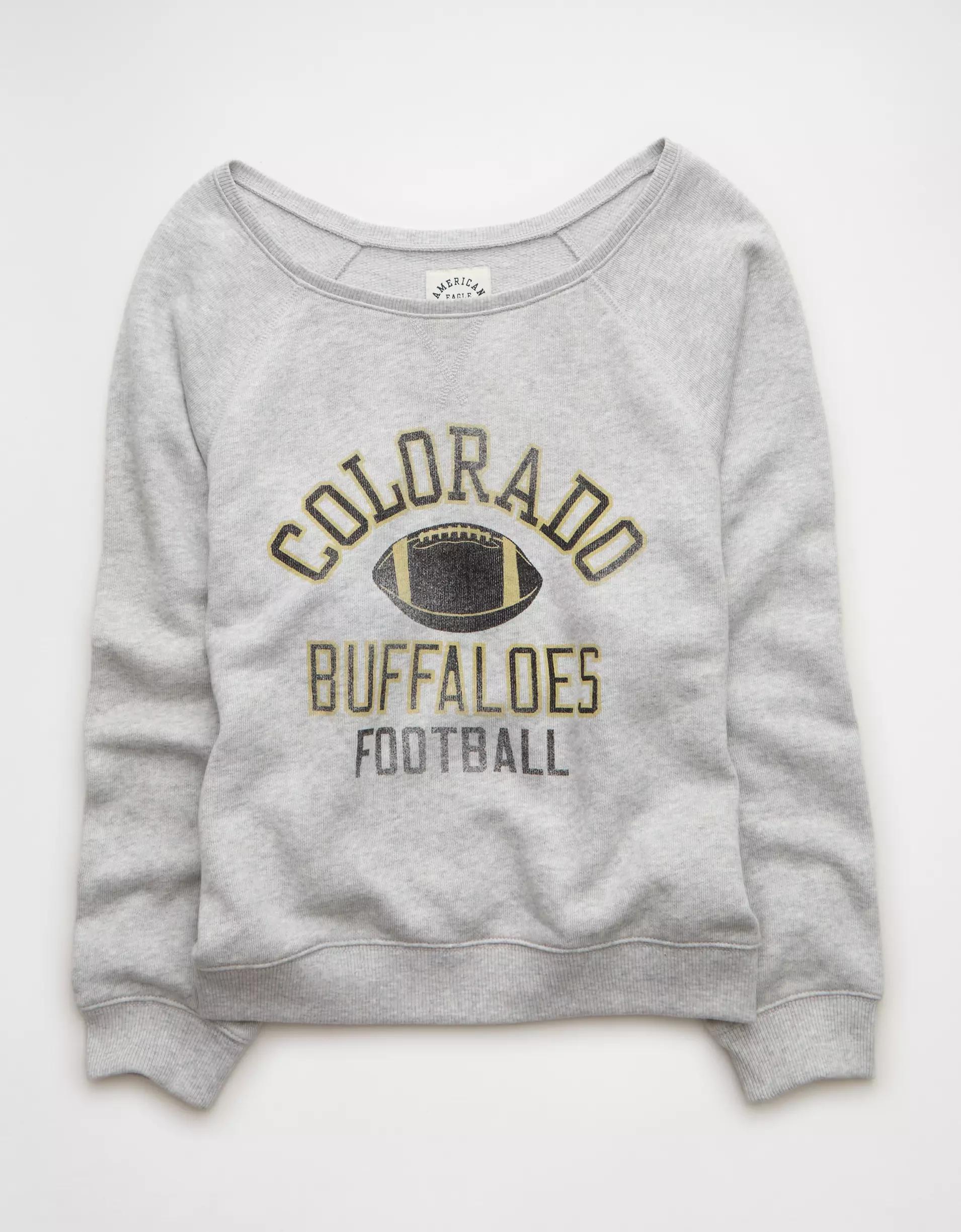 AE Colorado Buffaloes Graphic Off The Shoulder Sweatshirt Product Image