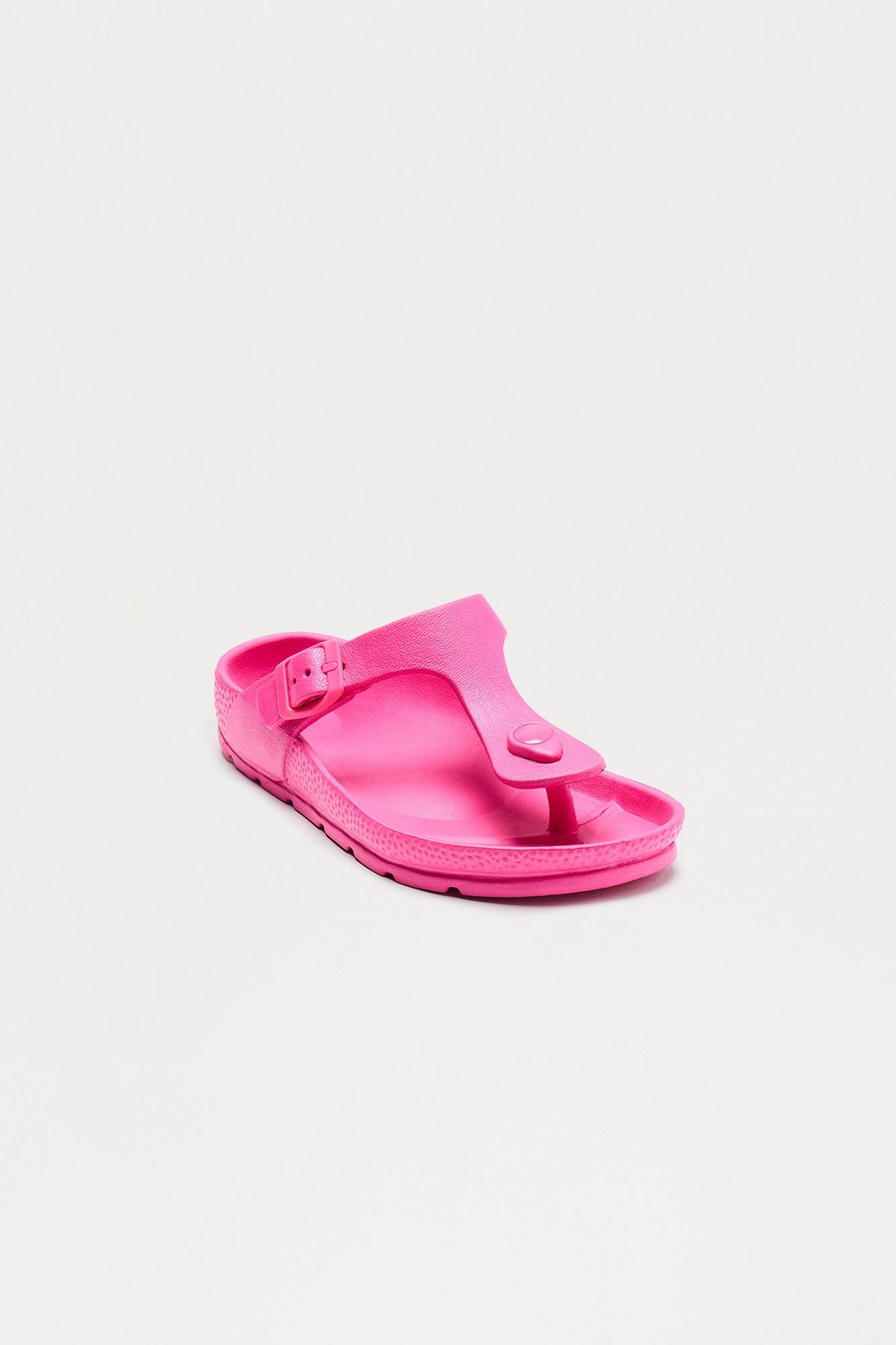 Casper Buckle Flip Flops - Pink Product Image