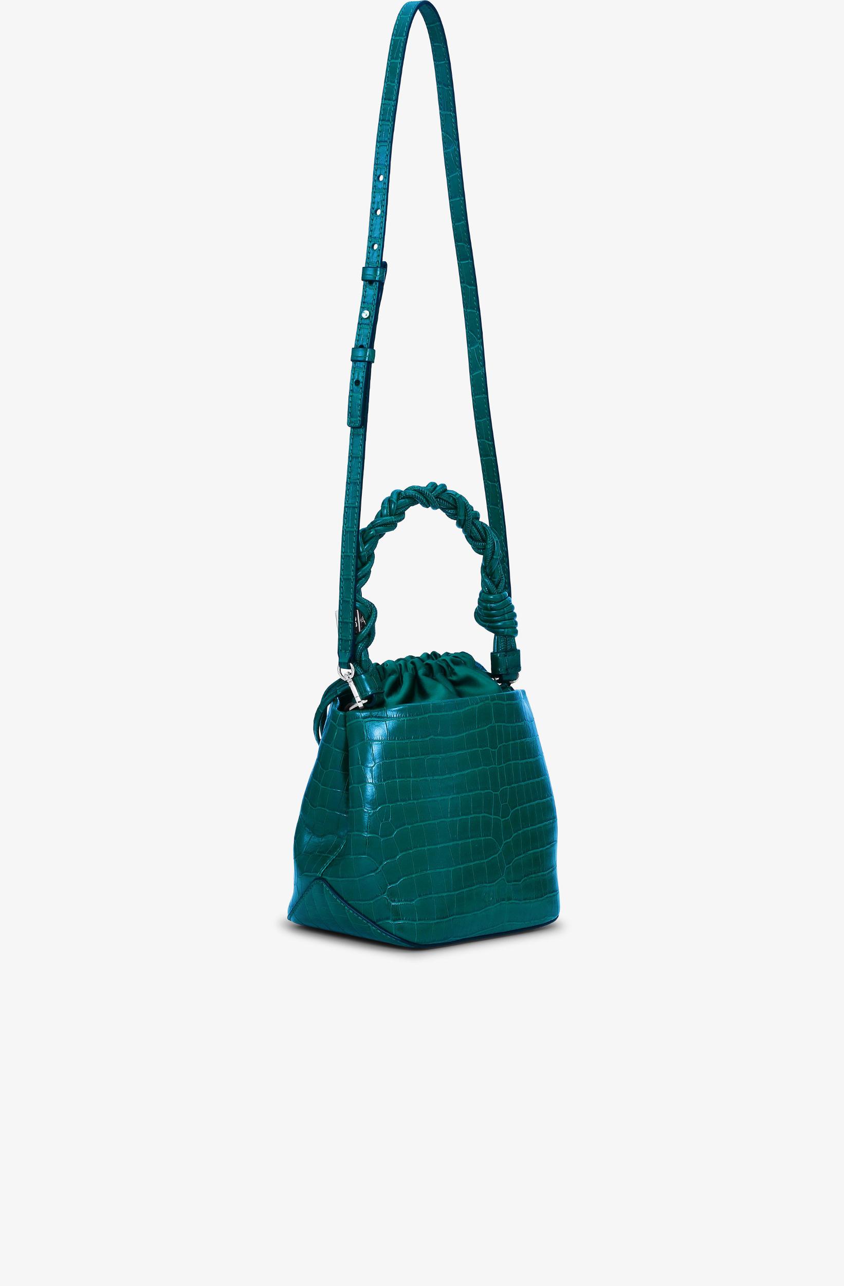 Green Patent Croco Bou Bucket Bag Product Image