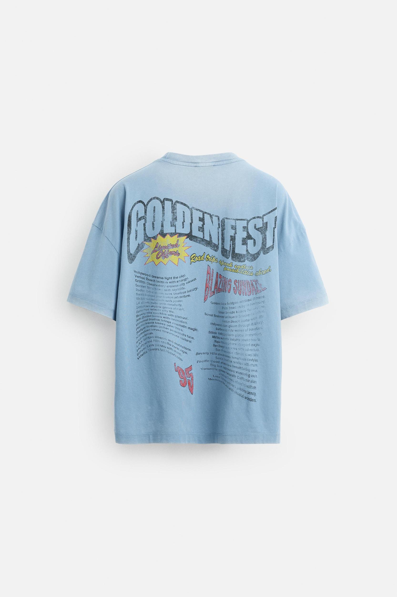 WASHED PRINT T-SHIRT Product Image