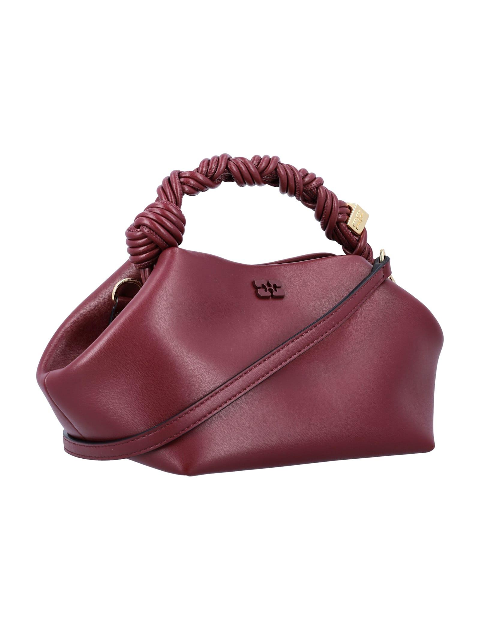 GANNI Bordeaux Mini Bou Handbag In Red Product Image