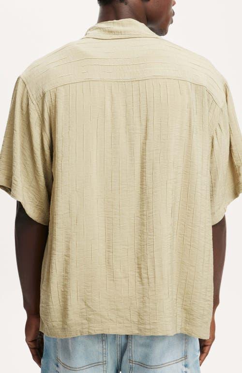 Cotton On Men's Box Fit Short Sleeve Shirt in Fatigue Dobby at Nordstrom, Size Medium Product Image