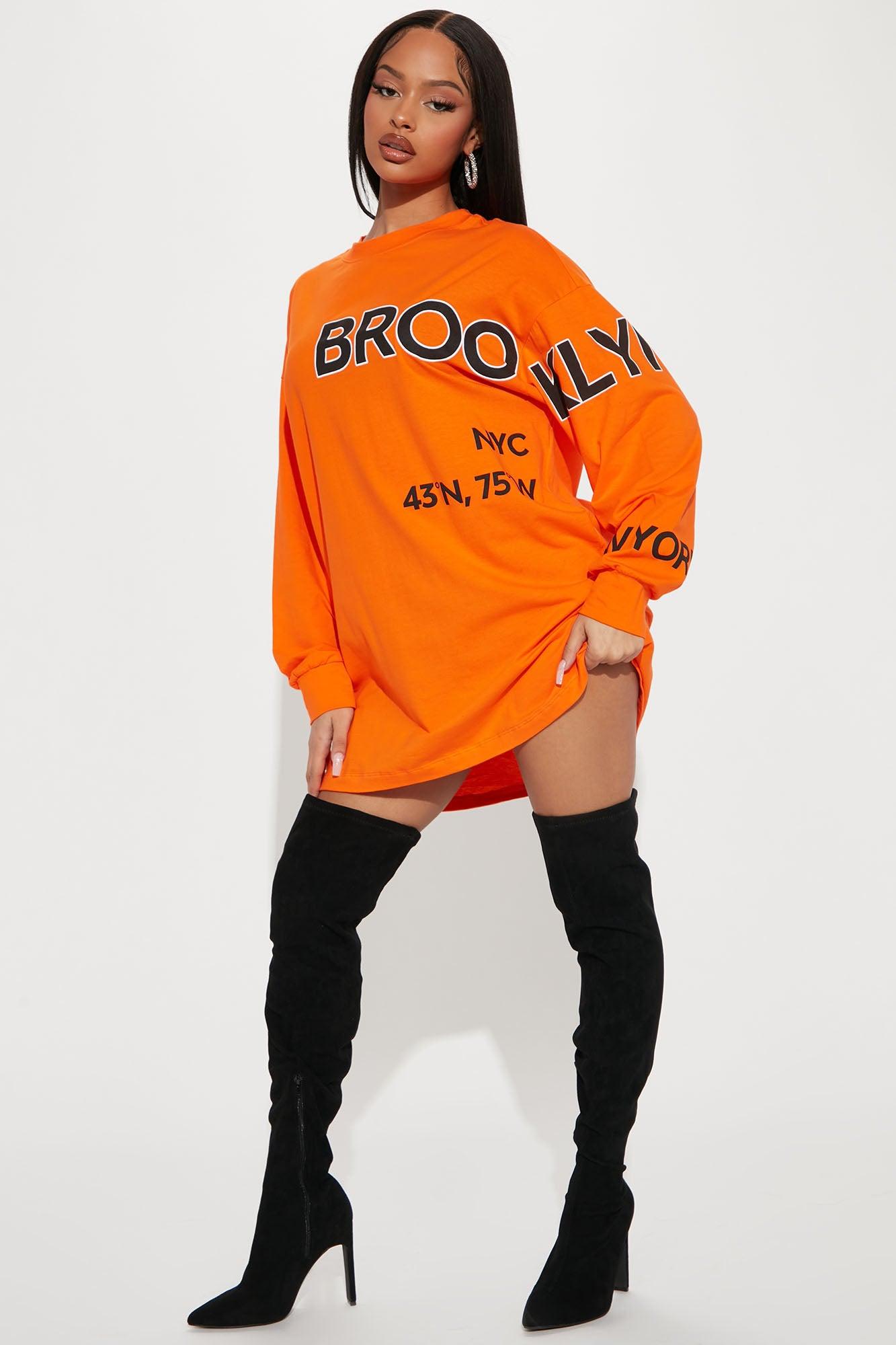 NYC Mini Dress - Orange Product Image