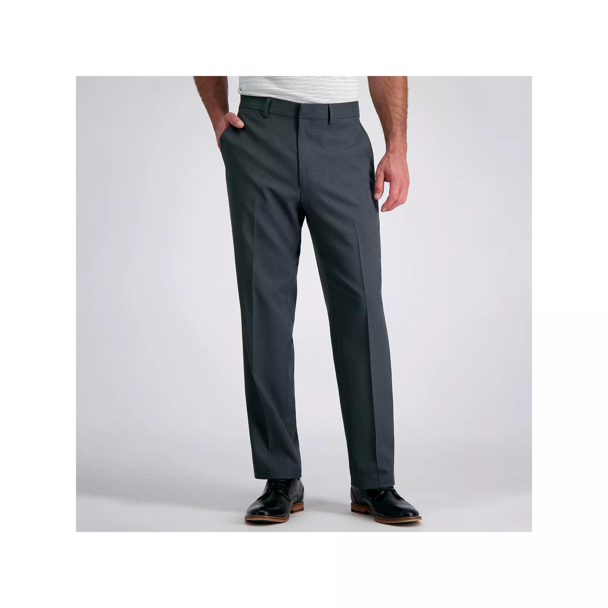 Men's Haggar® Travel Performance Tailored-Fit Stretch Flat-Front Suit Pants,  Product Image