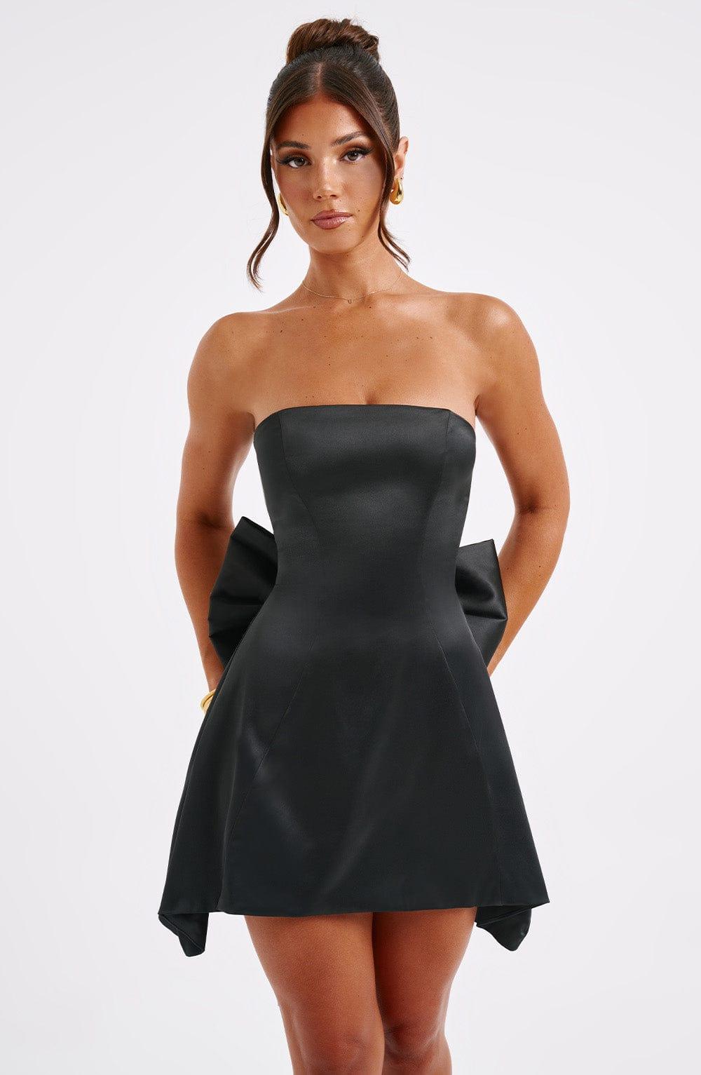 Freja Mini Dress - Burgundy Product Image