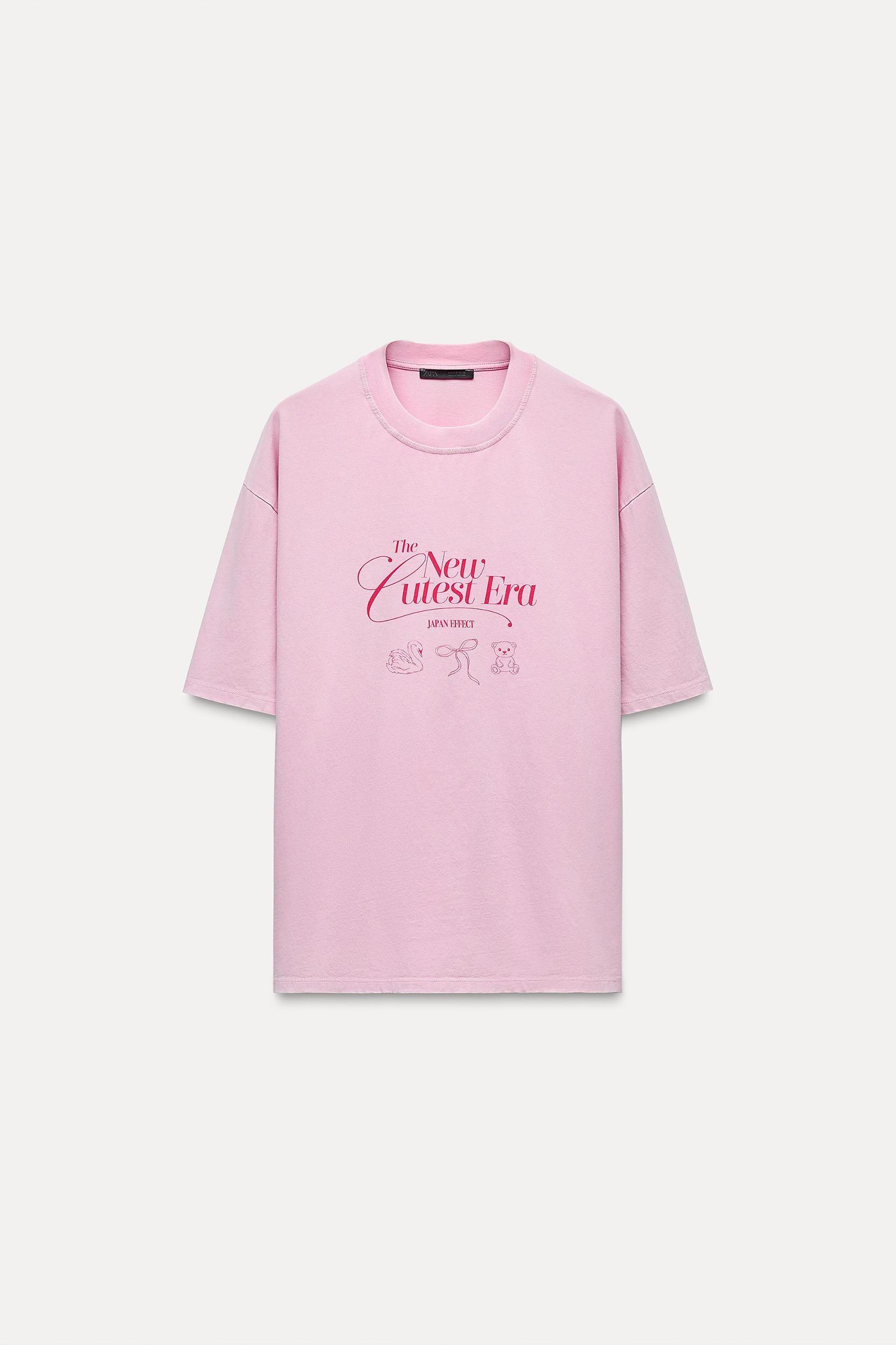 PRINTED WASHED EFFECT T-SHIRT Product Image