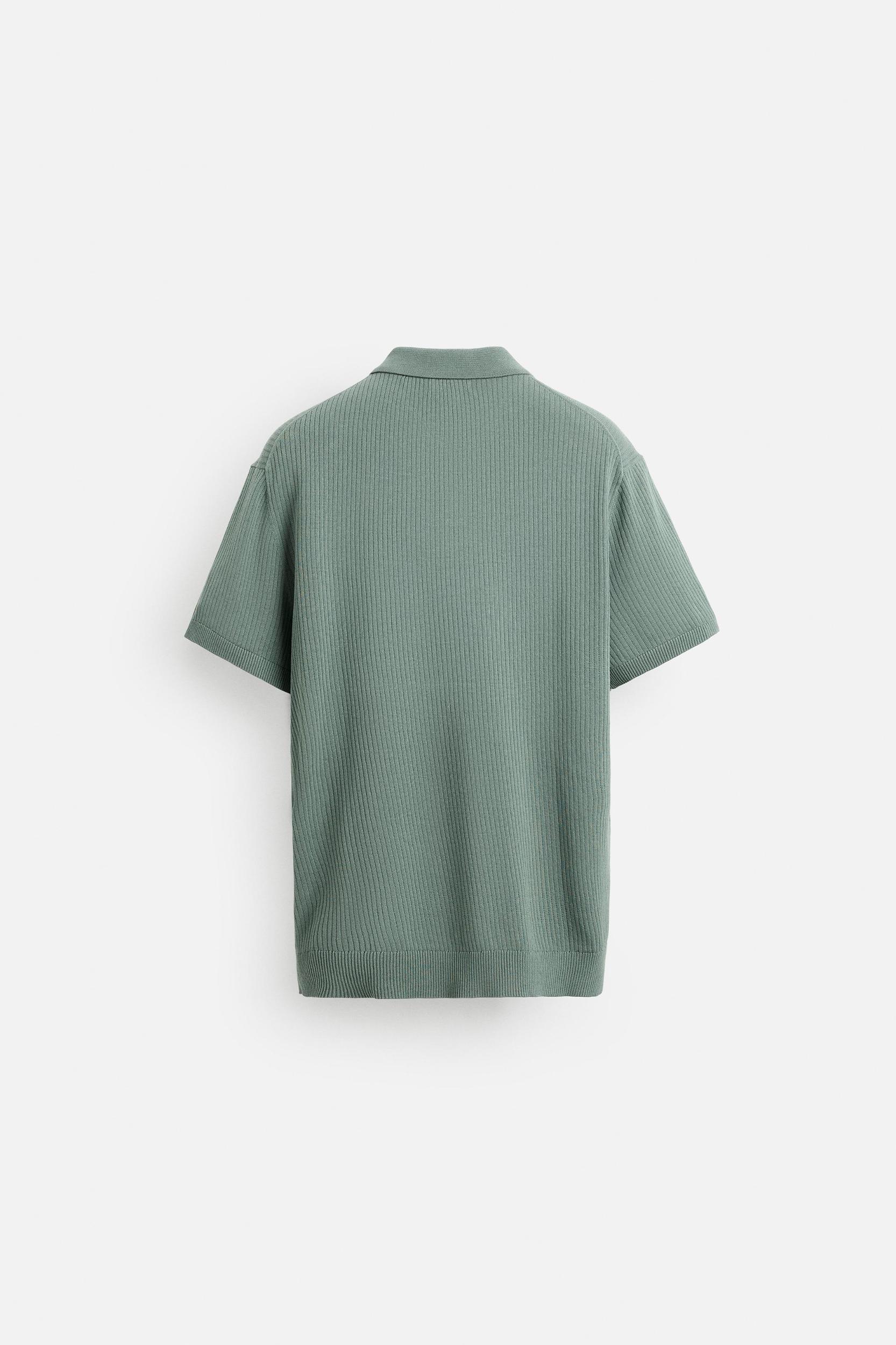 RIB KNIT POLO SHIRT Product Image