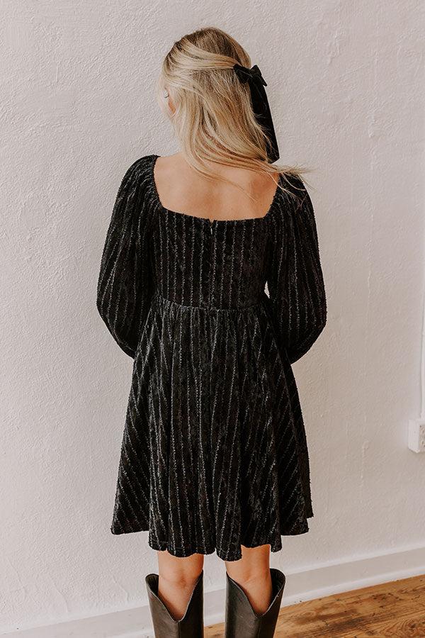 Kiss At Midnight Velvet Mini Dress Product Image