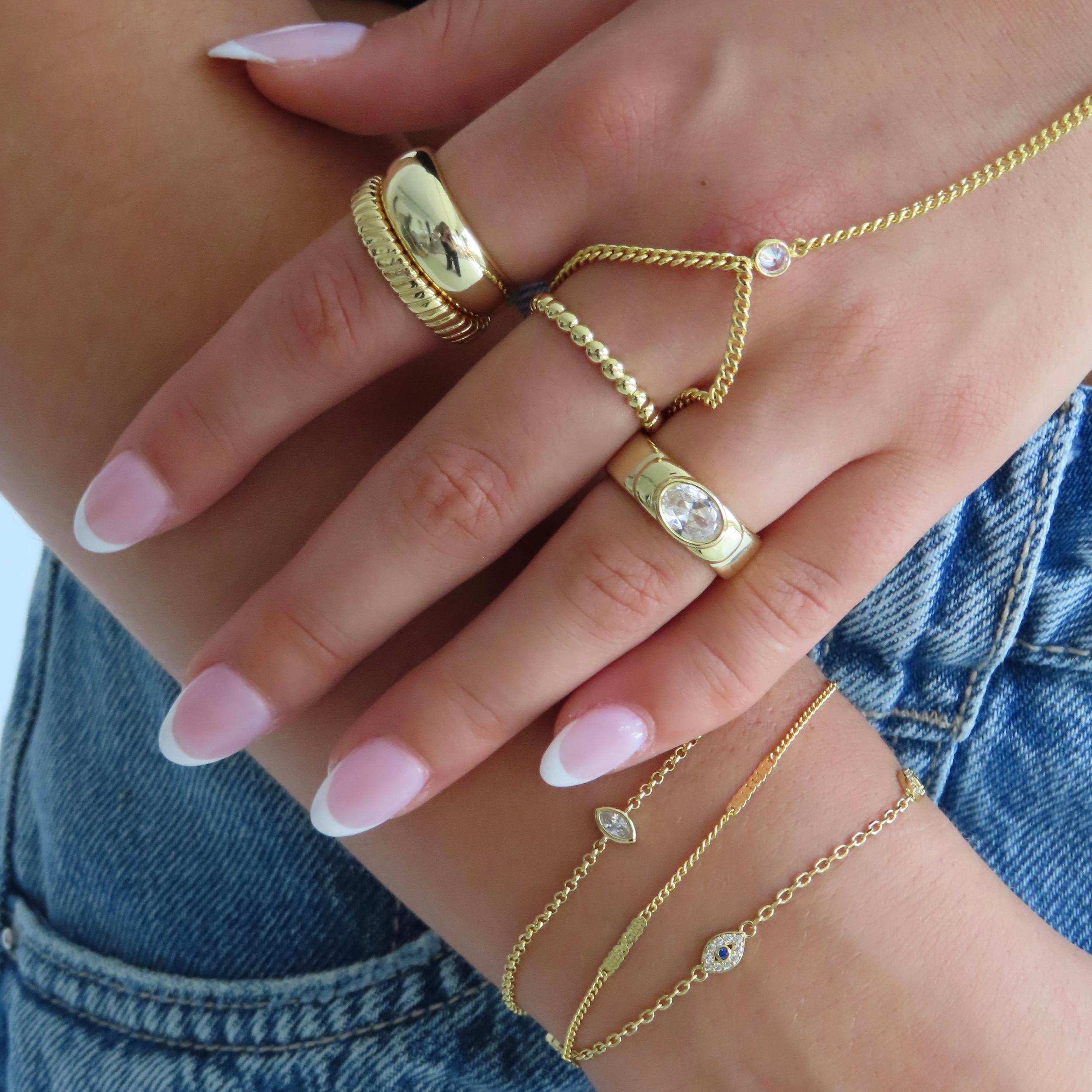 Set in Stone Hand Chain Product Image