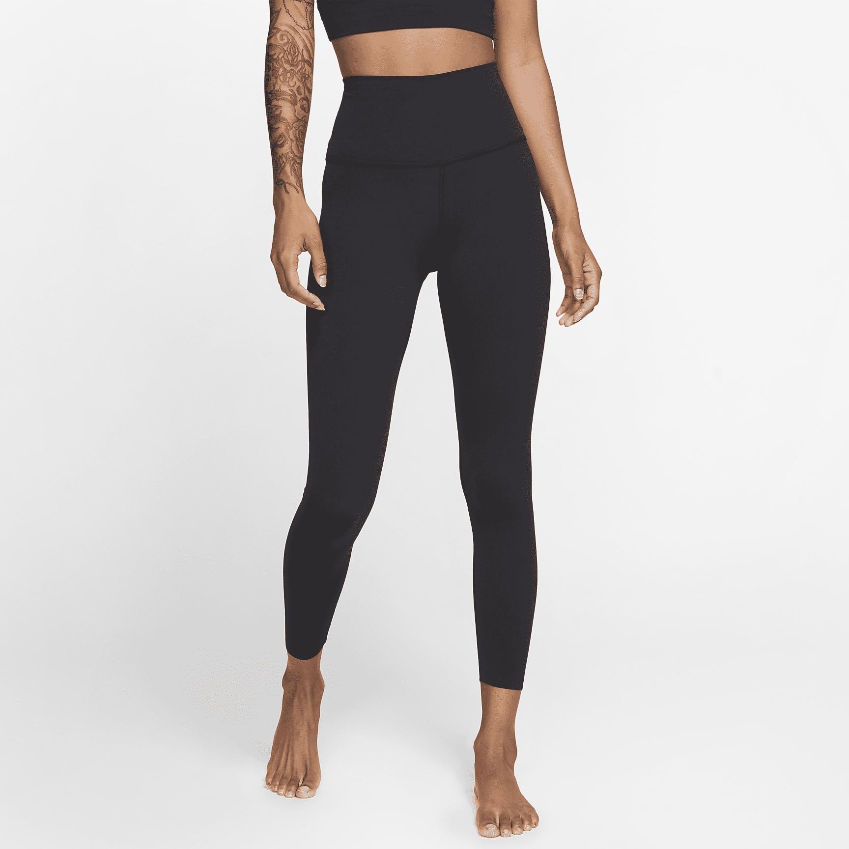 Womens Nike Yoga Dri-FIT Luxe High-Waisted 7/8 Infinalon Leggings | CJ3801-010 Product Image