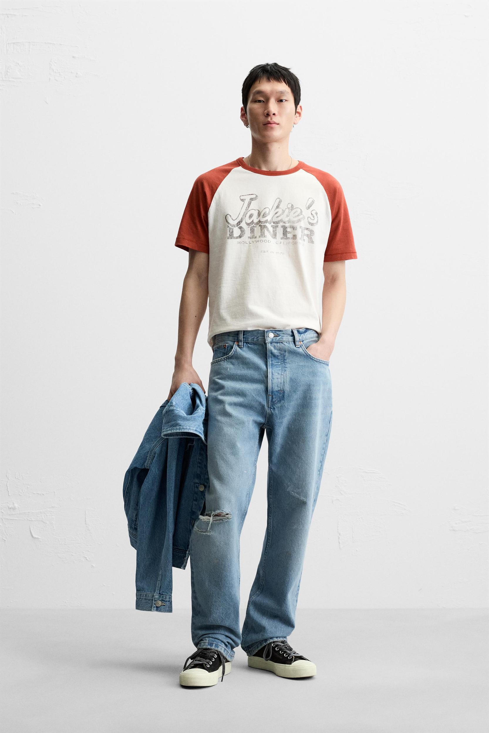 WASHED PRINTED T-SHIRT Product Image