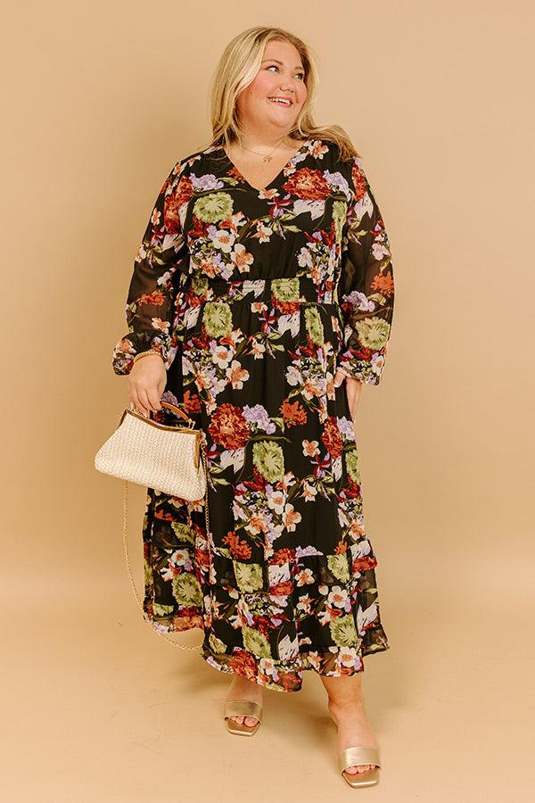 Vineyard Stroll Floral Midi Curves Product Image