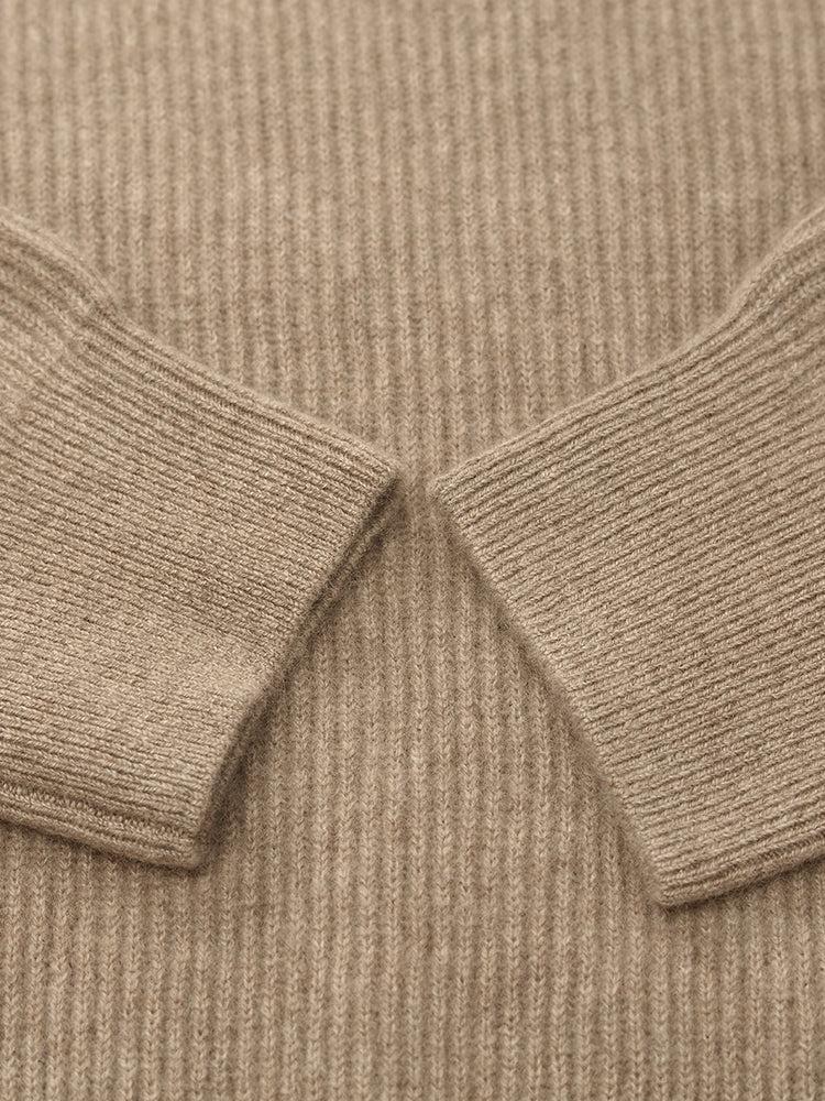 Pure Cashmere Hooded Sweater With Detachable Hat Product Image