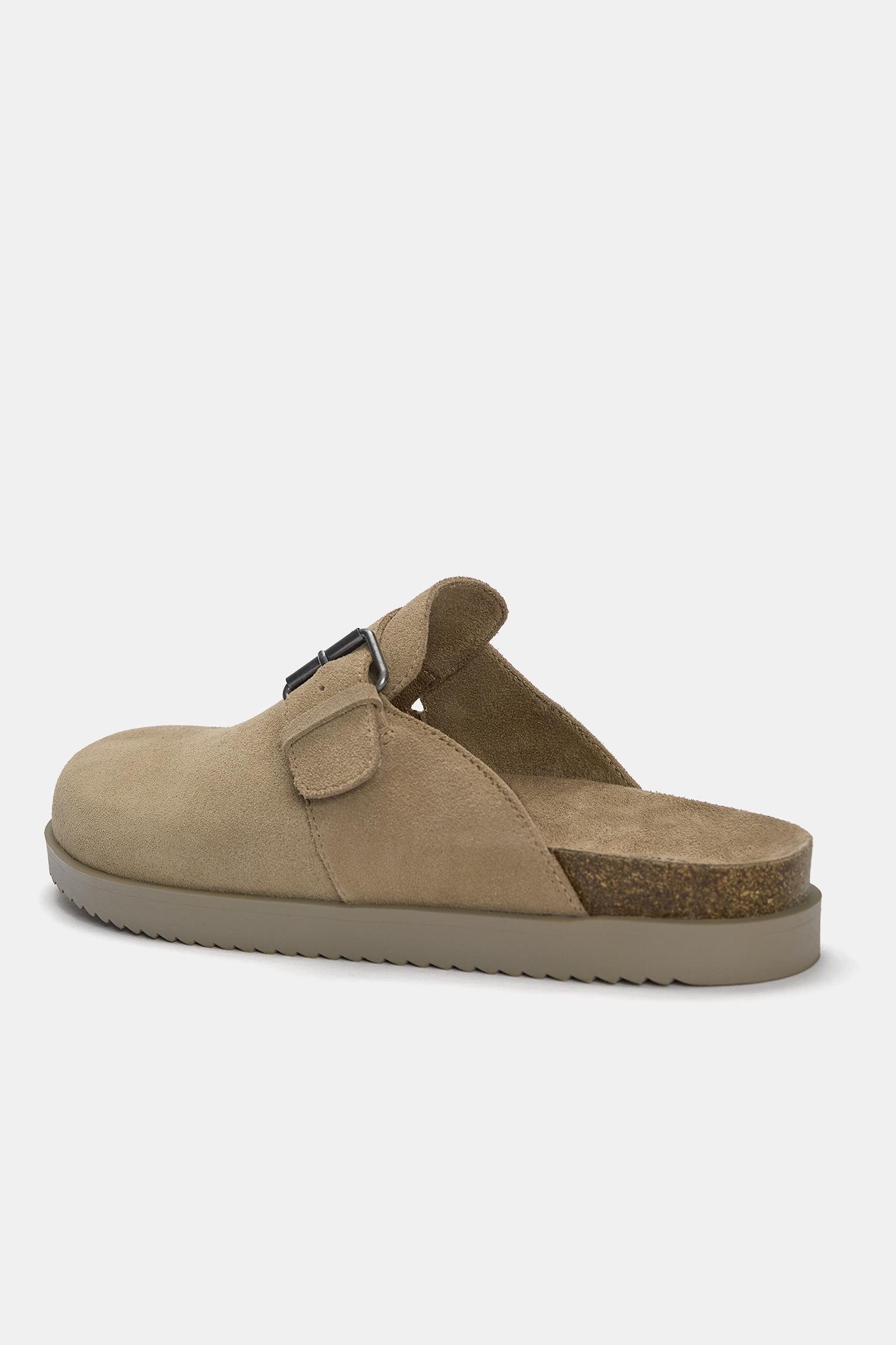 Leather clogs with buckle Product Image