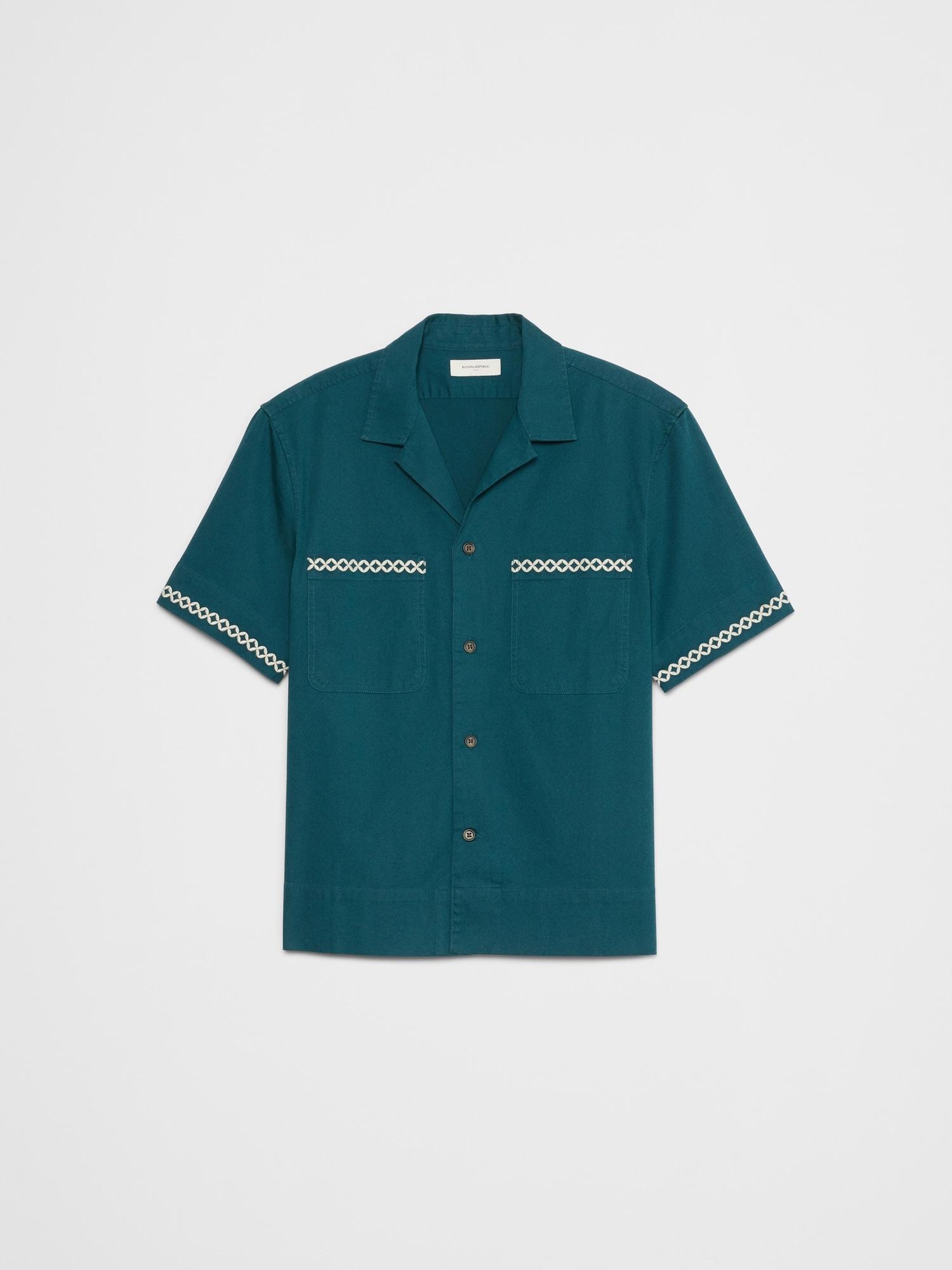 Embroidered Resort Overshirt Product Image