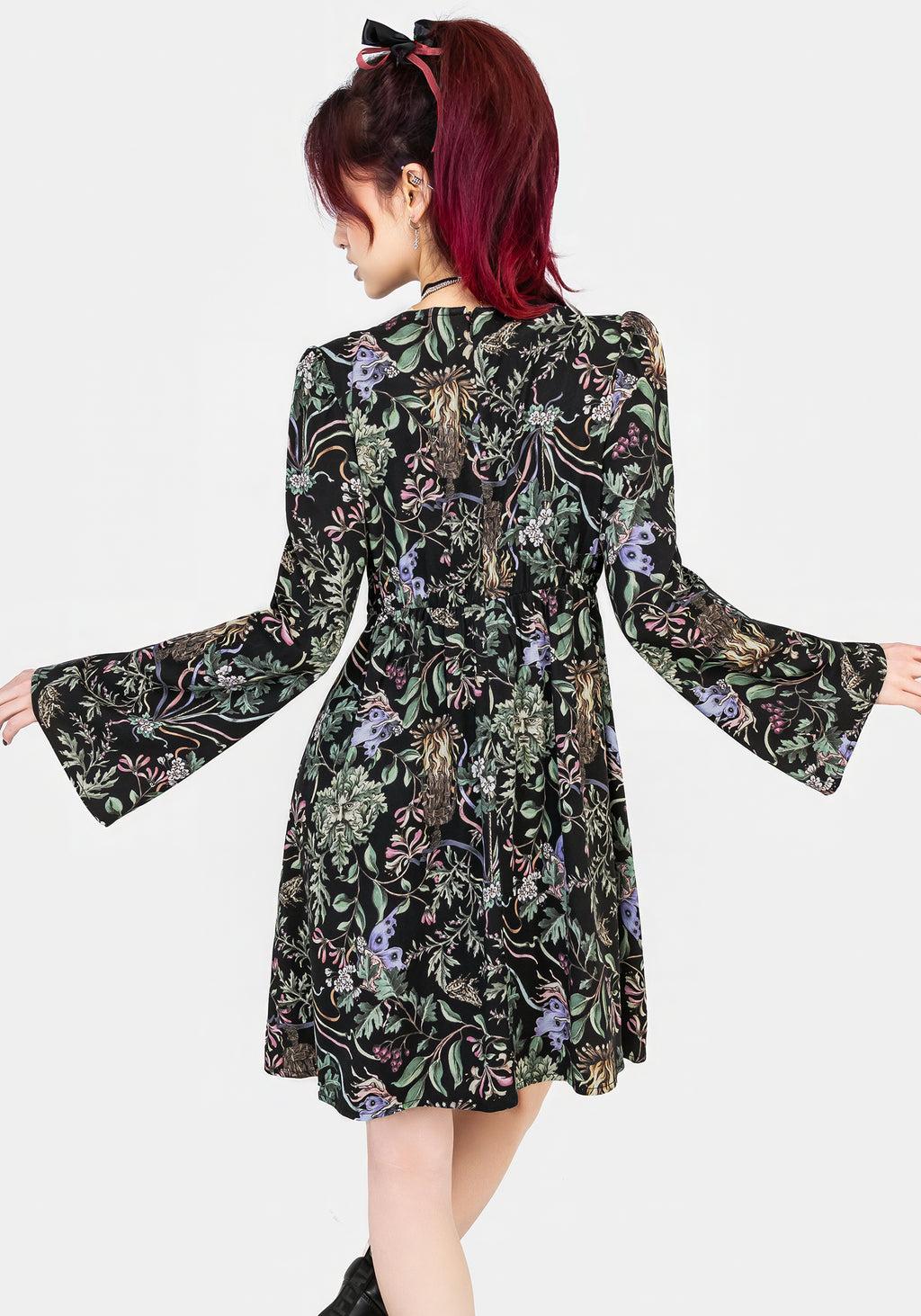 Beltane Flute Sleeve Mini Dress Product Image