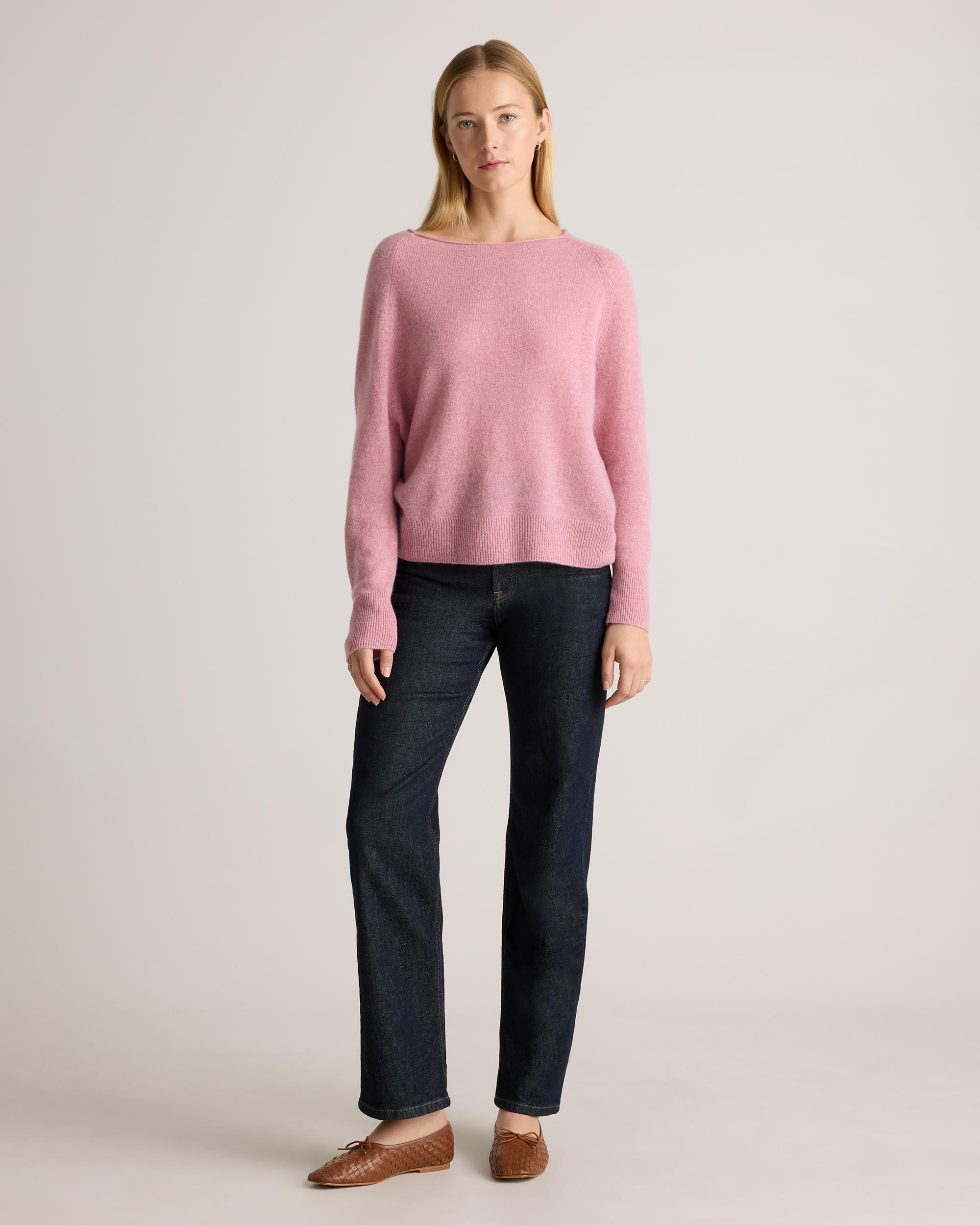 Quince | Women's Mongolian Cashmere Boatneck Sweater Product Image