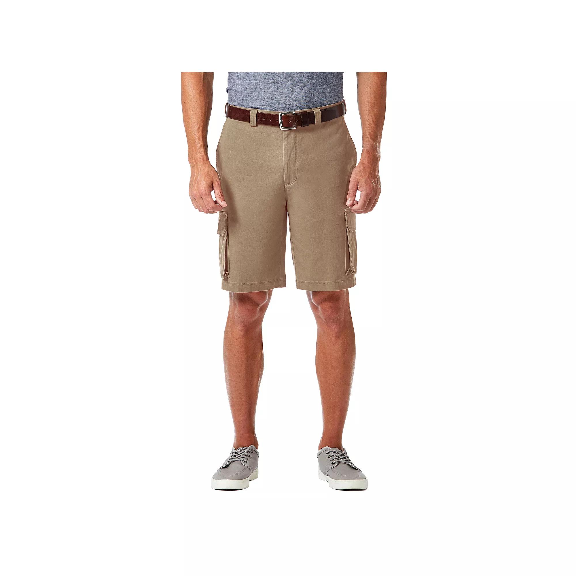 Big & Tall Haggar Straight-Leg Flat-Front Stretch Cargo Shorts, Men's,  Product Image