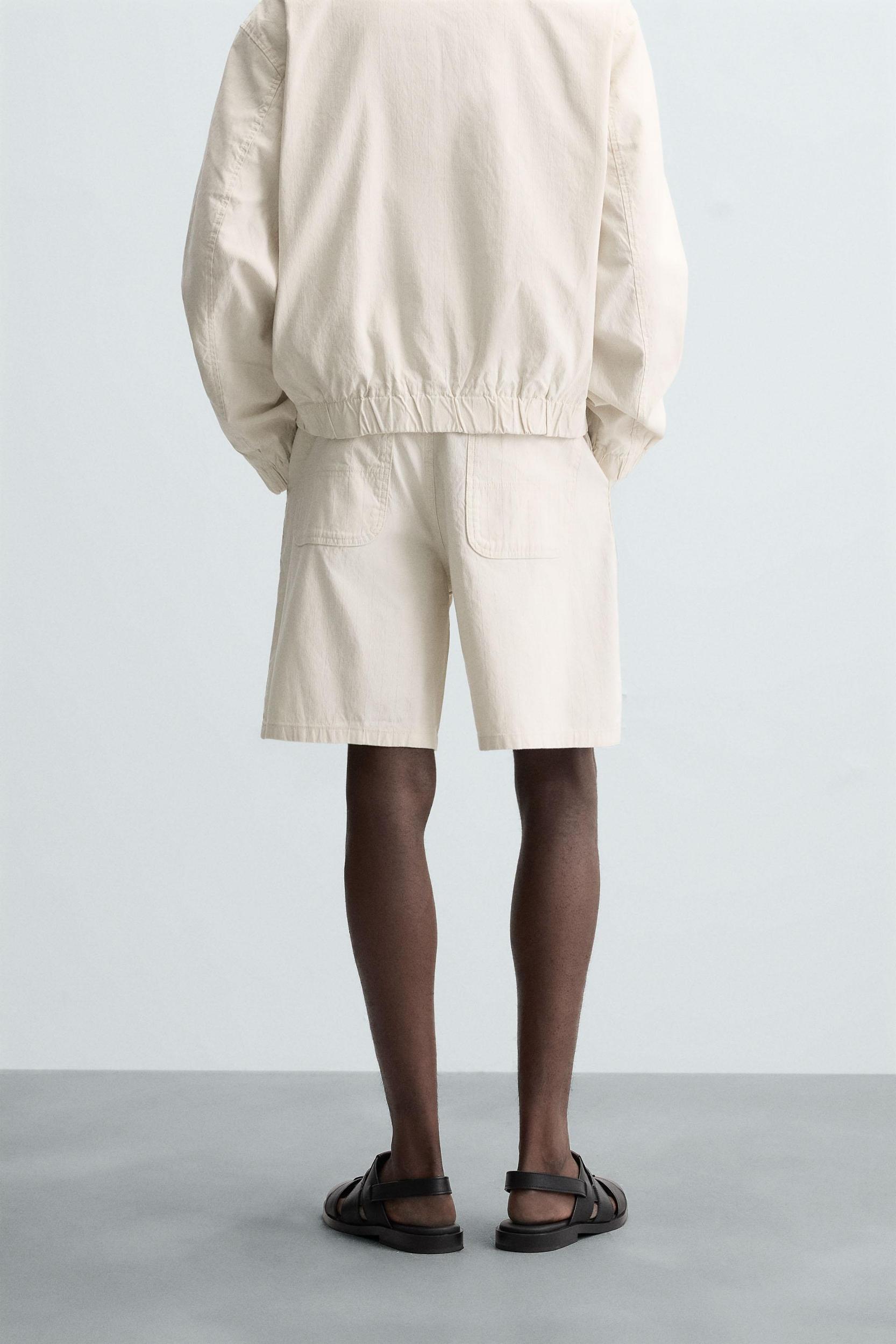 STRIPED REGULAR FIT SHORTS Product Image