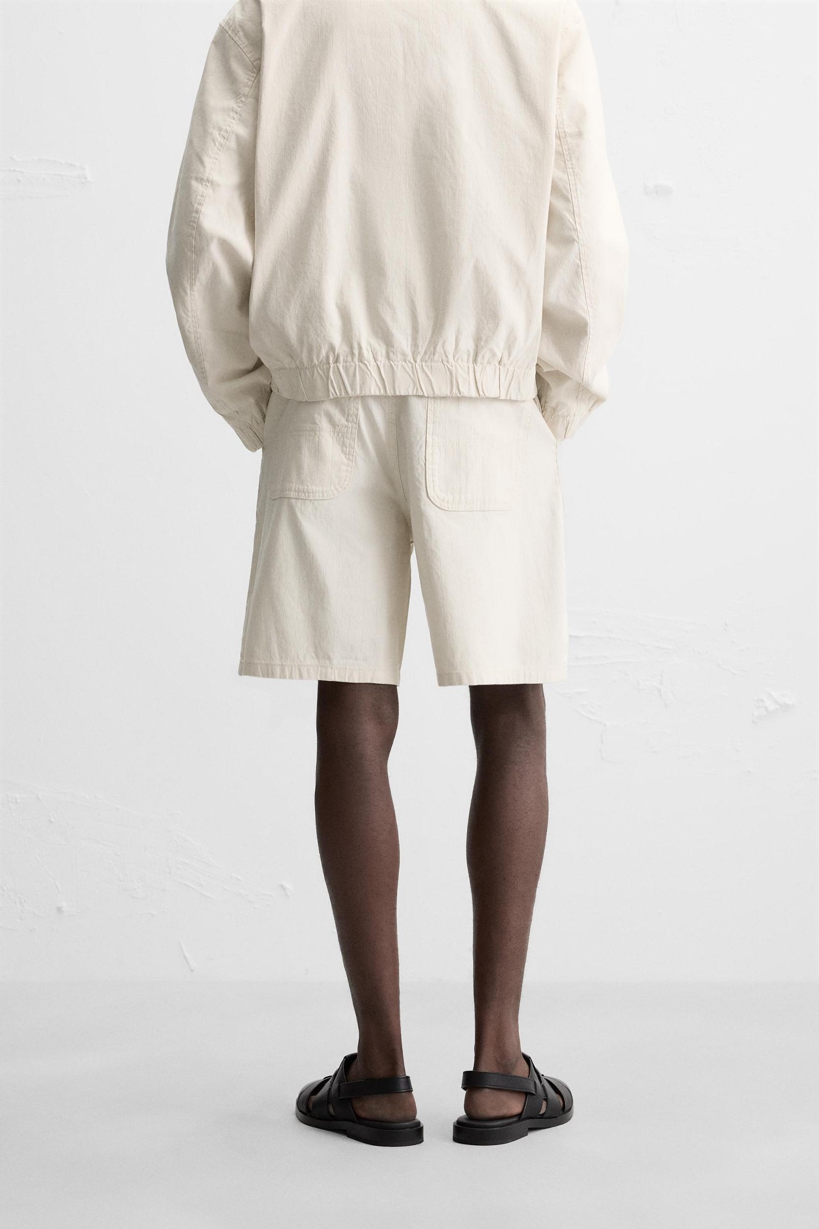 STRIPED REGULAR FIT SHORTS Product Image