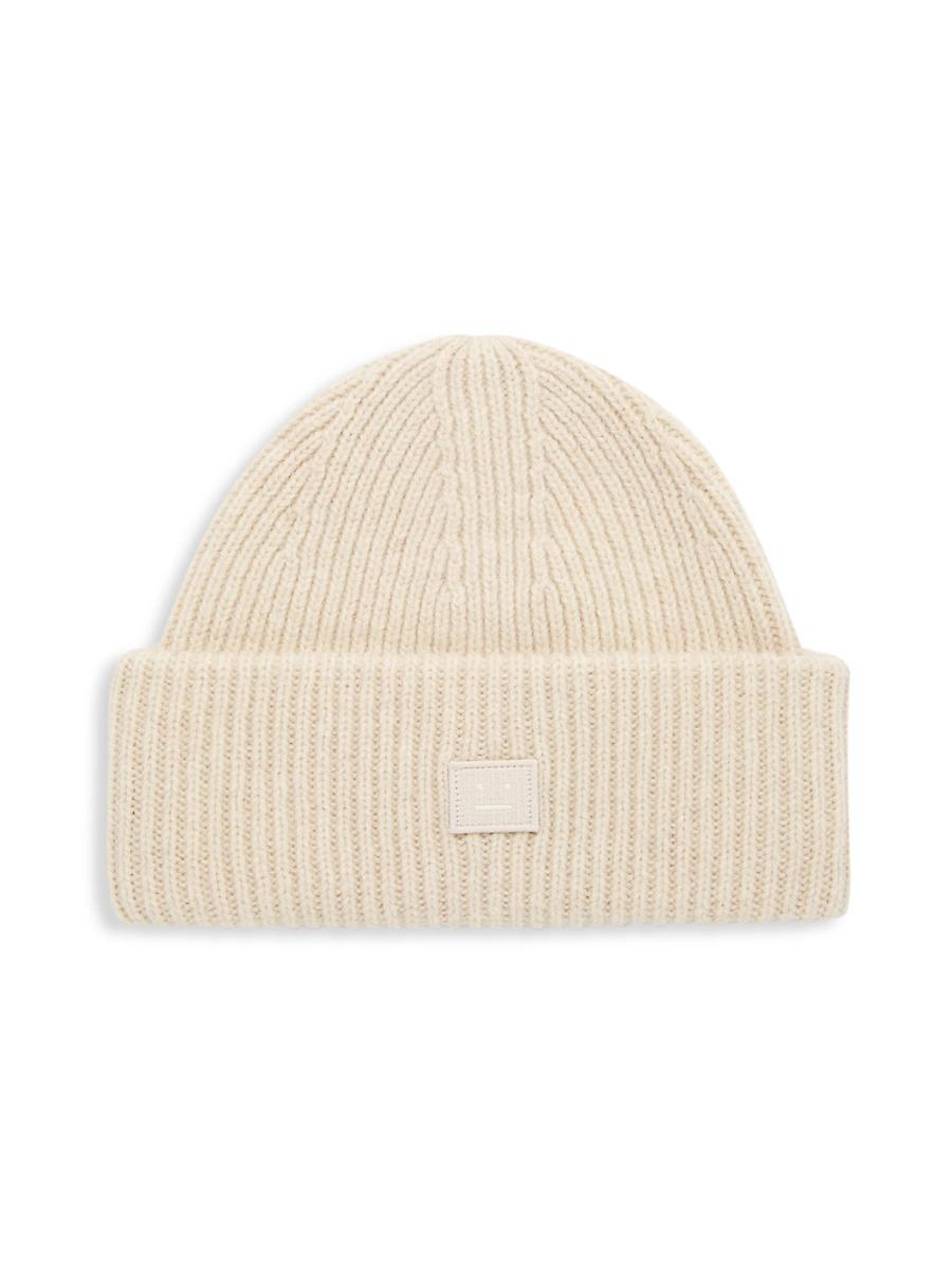 Womens Face Logo Wool Beanie Product Image