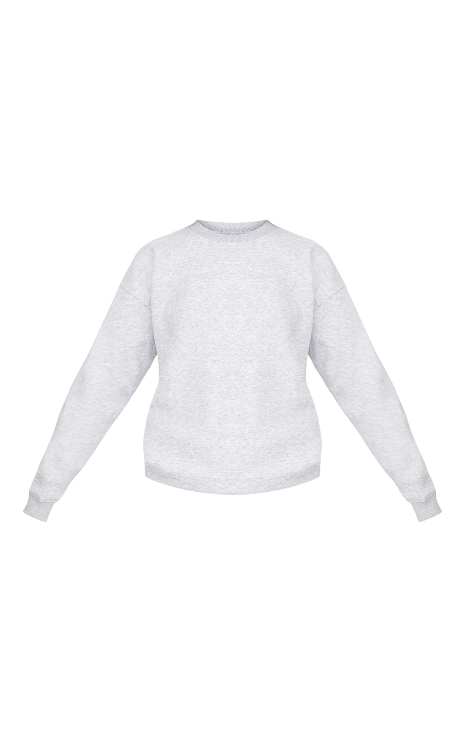 Ash Grey Oversized Fit Sweatshirt Product Image