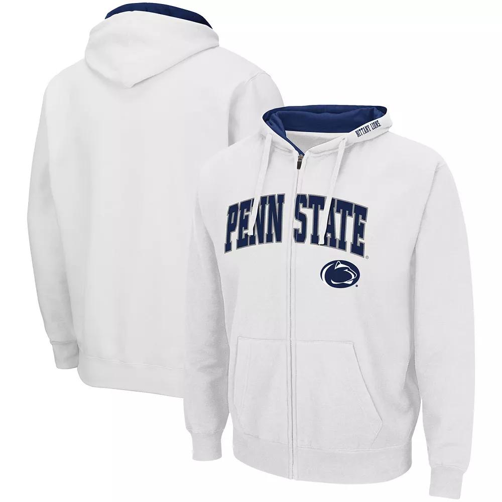 Men's Colosseum White Penn State Nittany Lions Arch & Logo 3.0 Full-Zip Hoodie,  Product Image