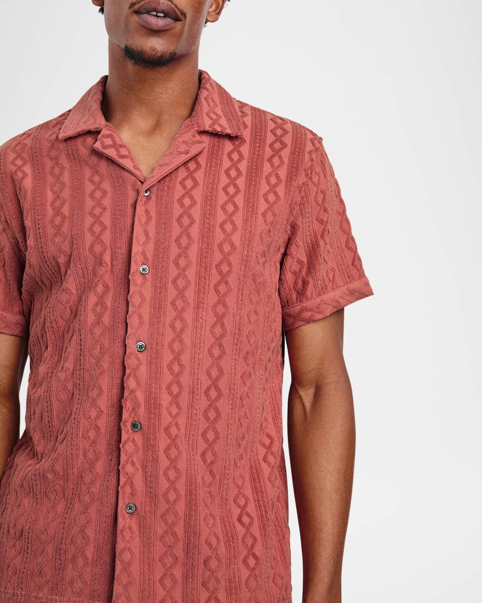Men's Maverick Jacquard Toweling Camp Shirt Product Image