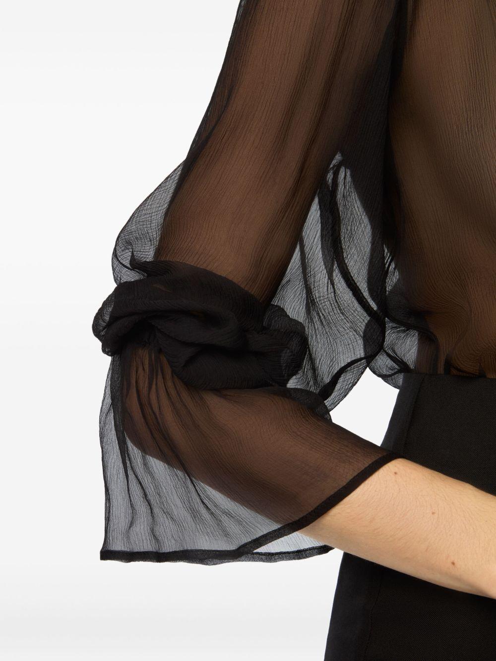 sheer silk top Product Image