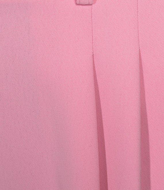 Gianni Bini Hartley Crepe Pleated Straight Wide Leg Coordinating Pants Product Image