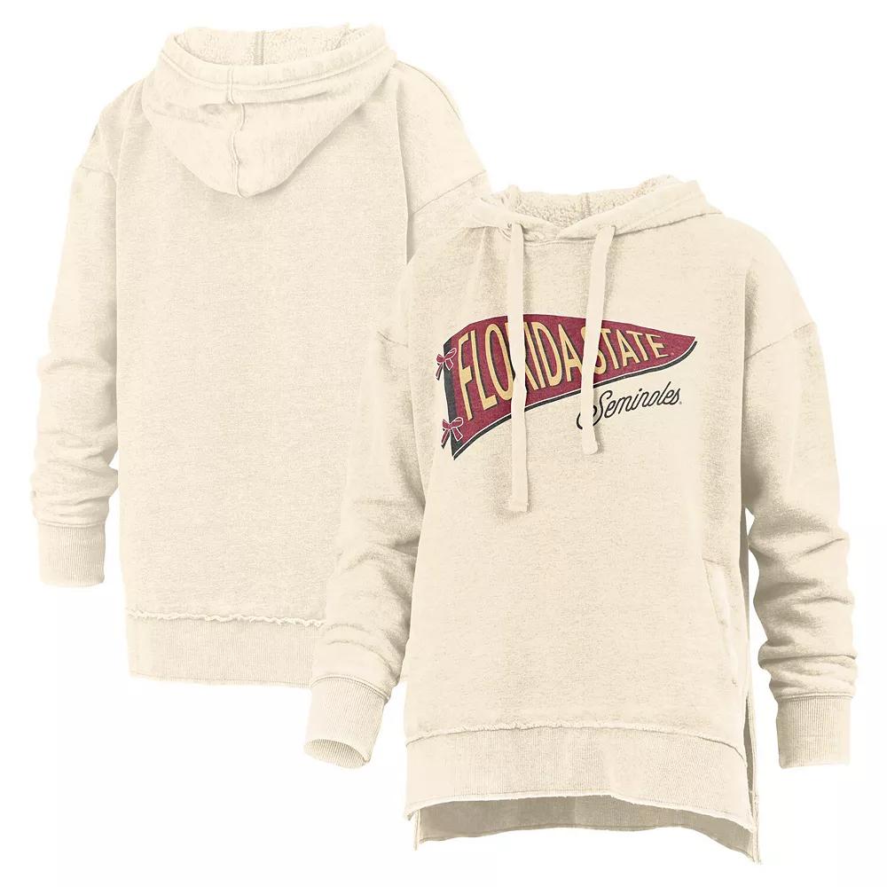 Women's Pressbox Cream Florida State Seminoles Marni Pullover Hoodie,  Product Image