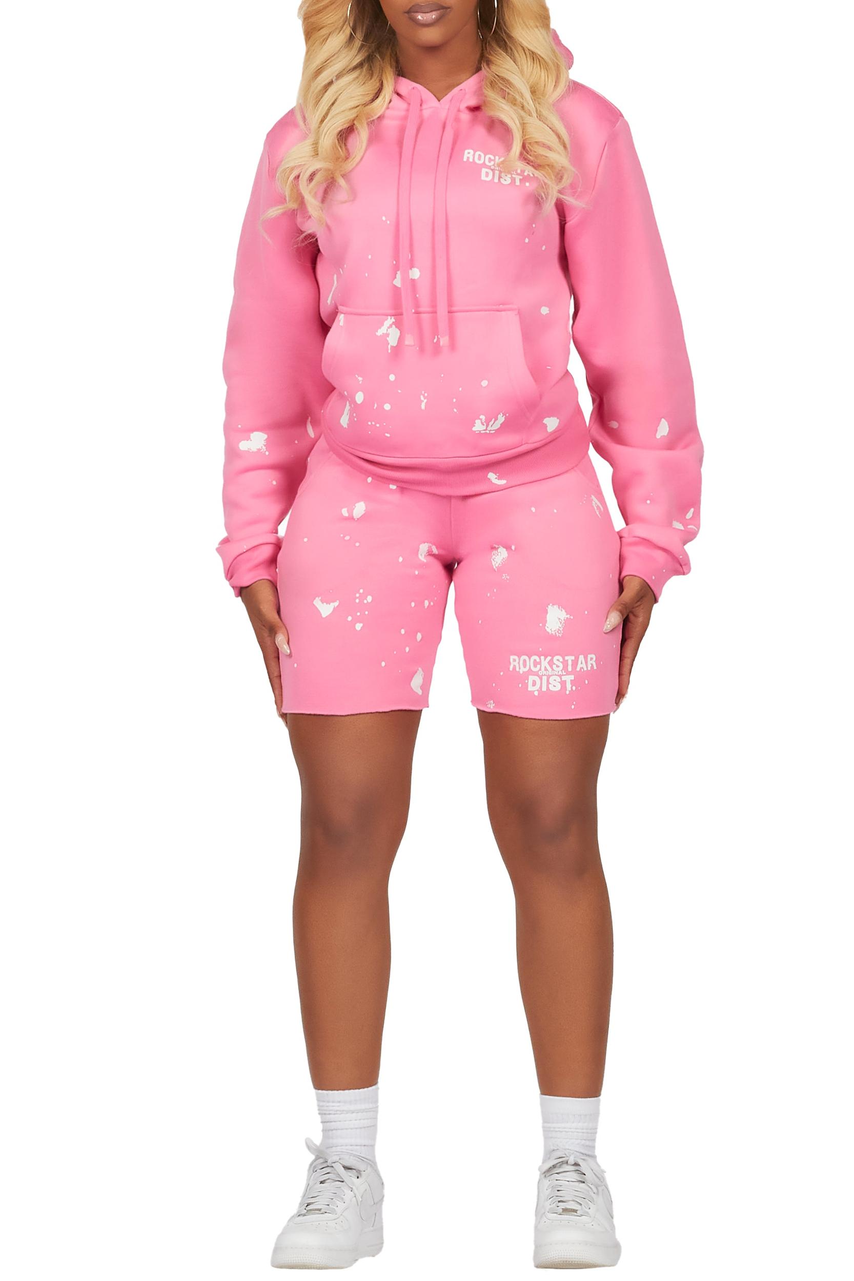 Just Between Us Bubblegum Pink Short Set Female Product Image