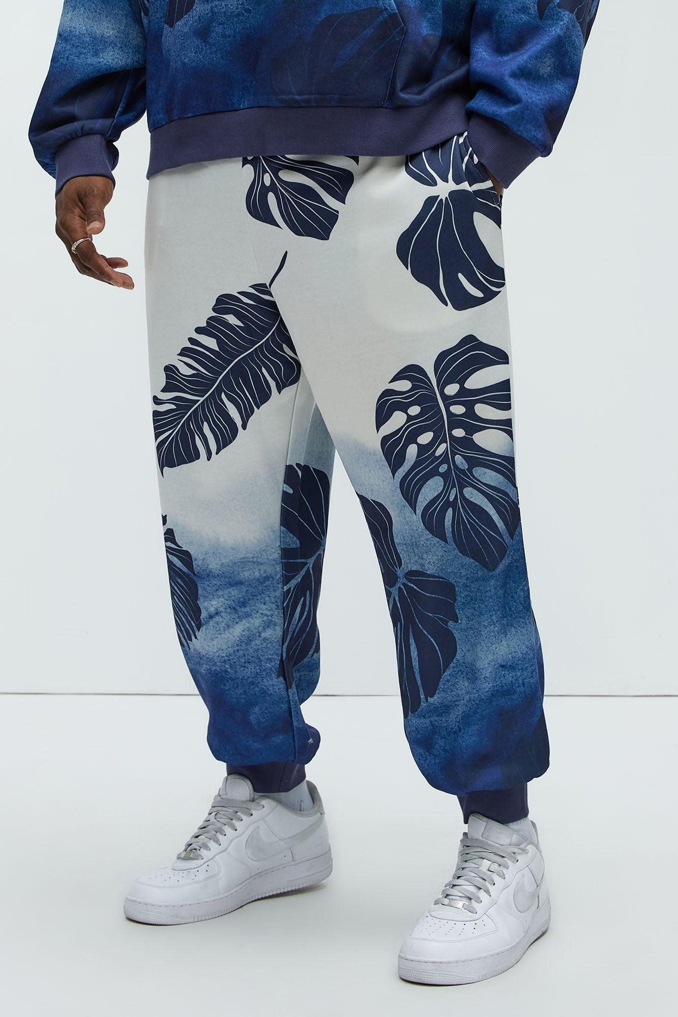 Pohai Printed Foliage Jogger - Blue/combo Product Image