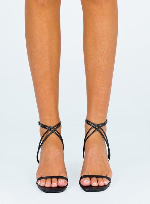 Therapy Stunna Black Heels Product Image