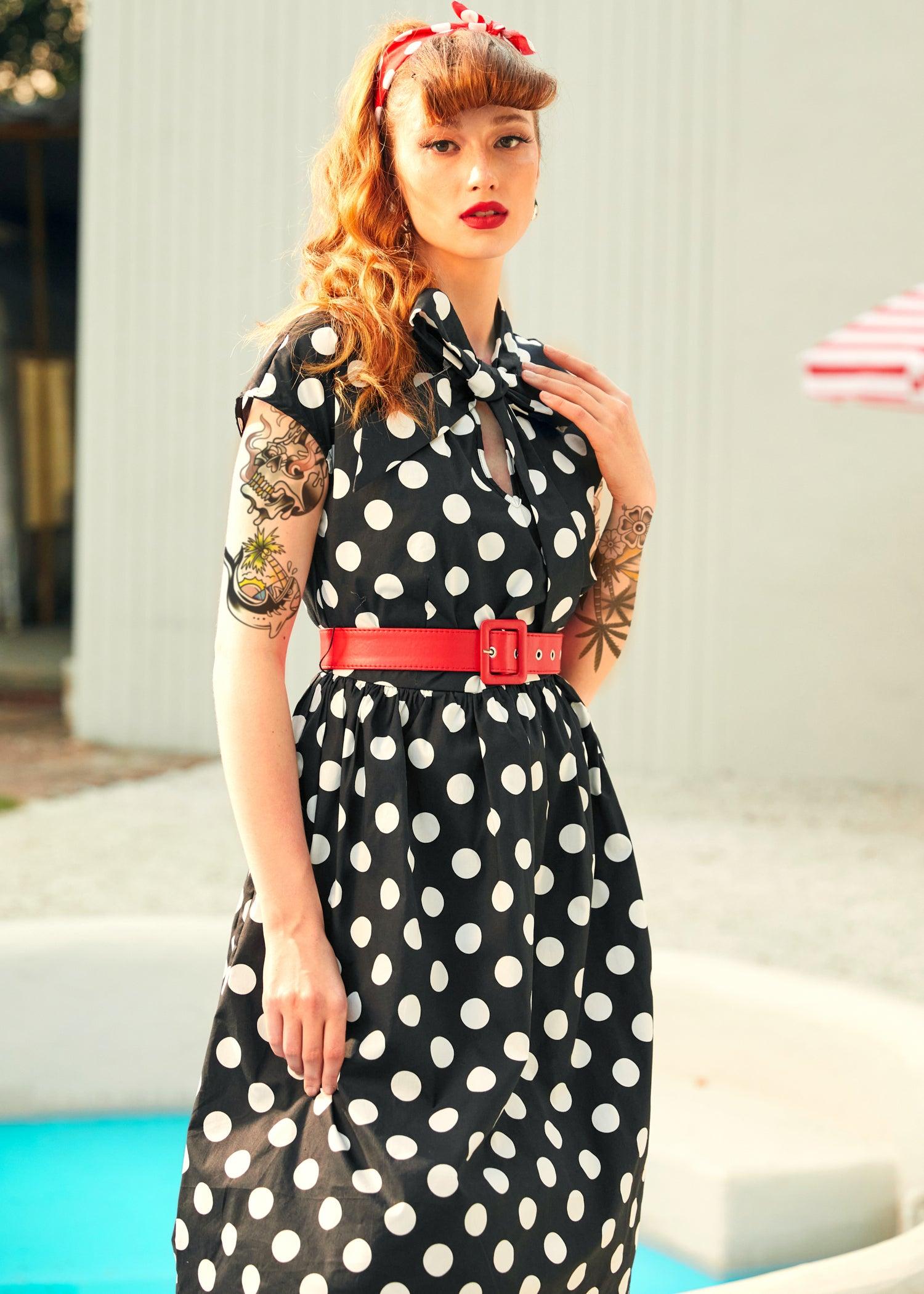 A Cult Classic Cap Sleeve Belted Dress Product Image