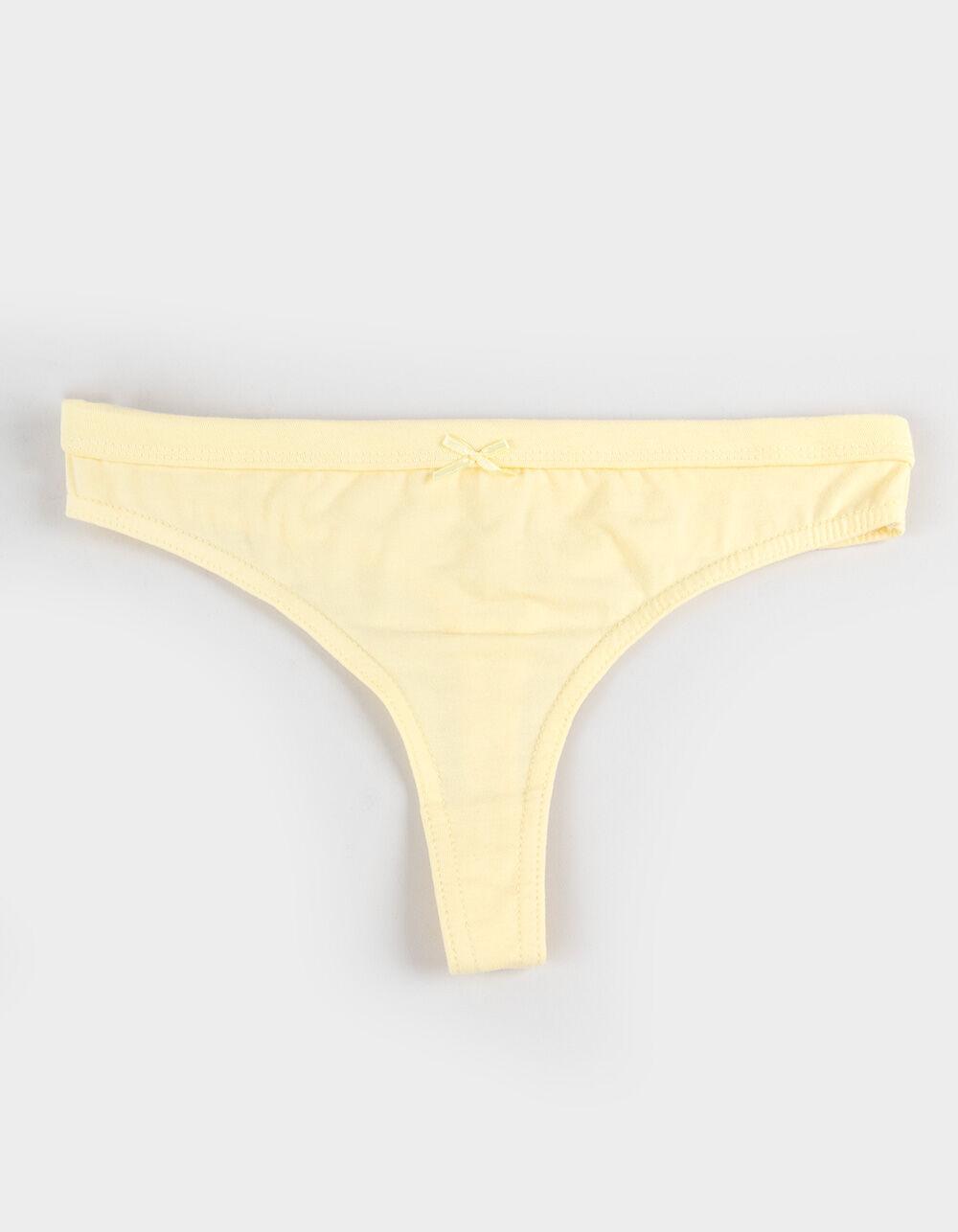 FULL TILT Cotton Bow Thong - GREEN Product Image