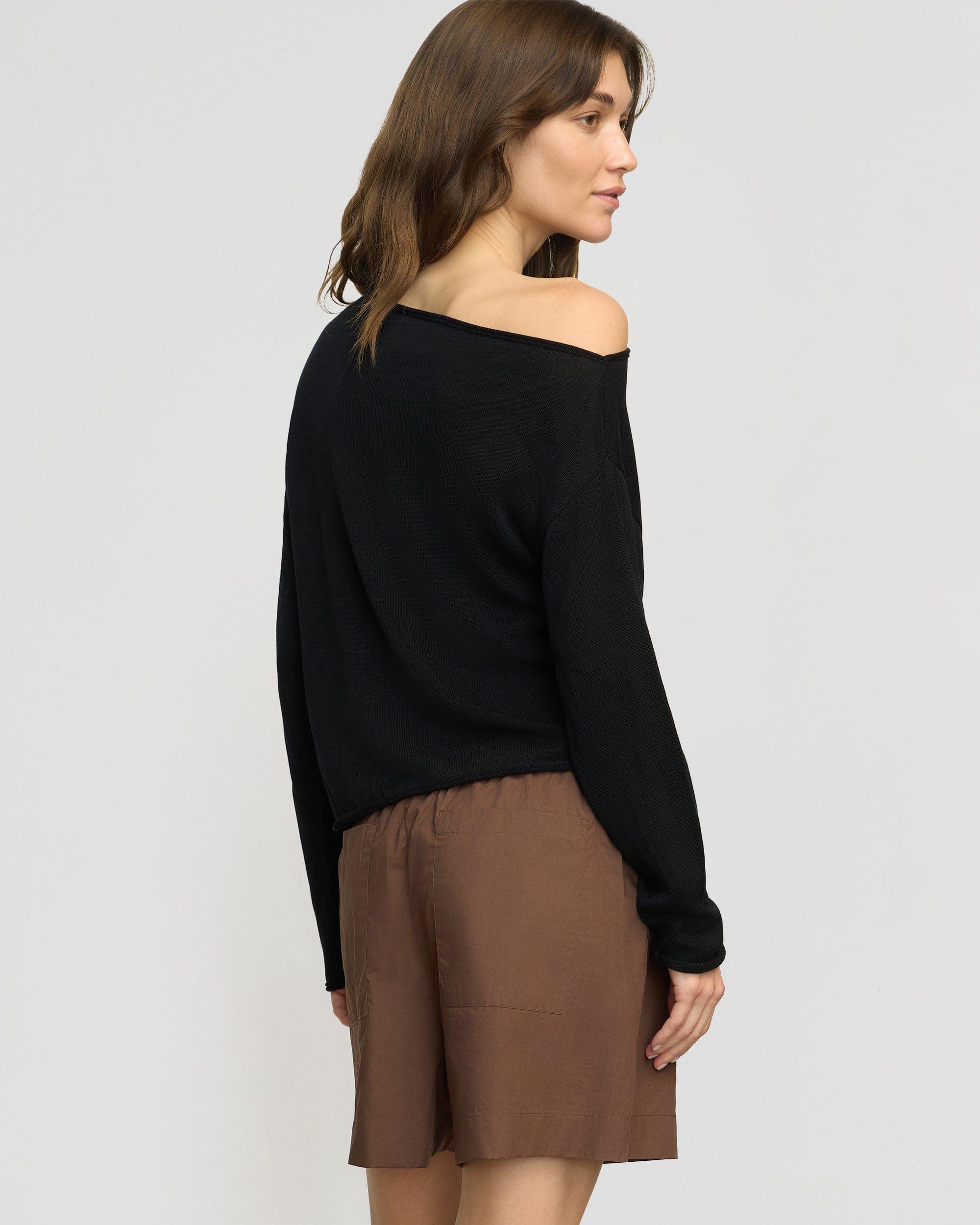 Hachi Tencel-Wool Off-Shoulder Sweater Product Image