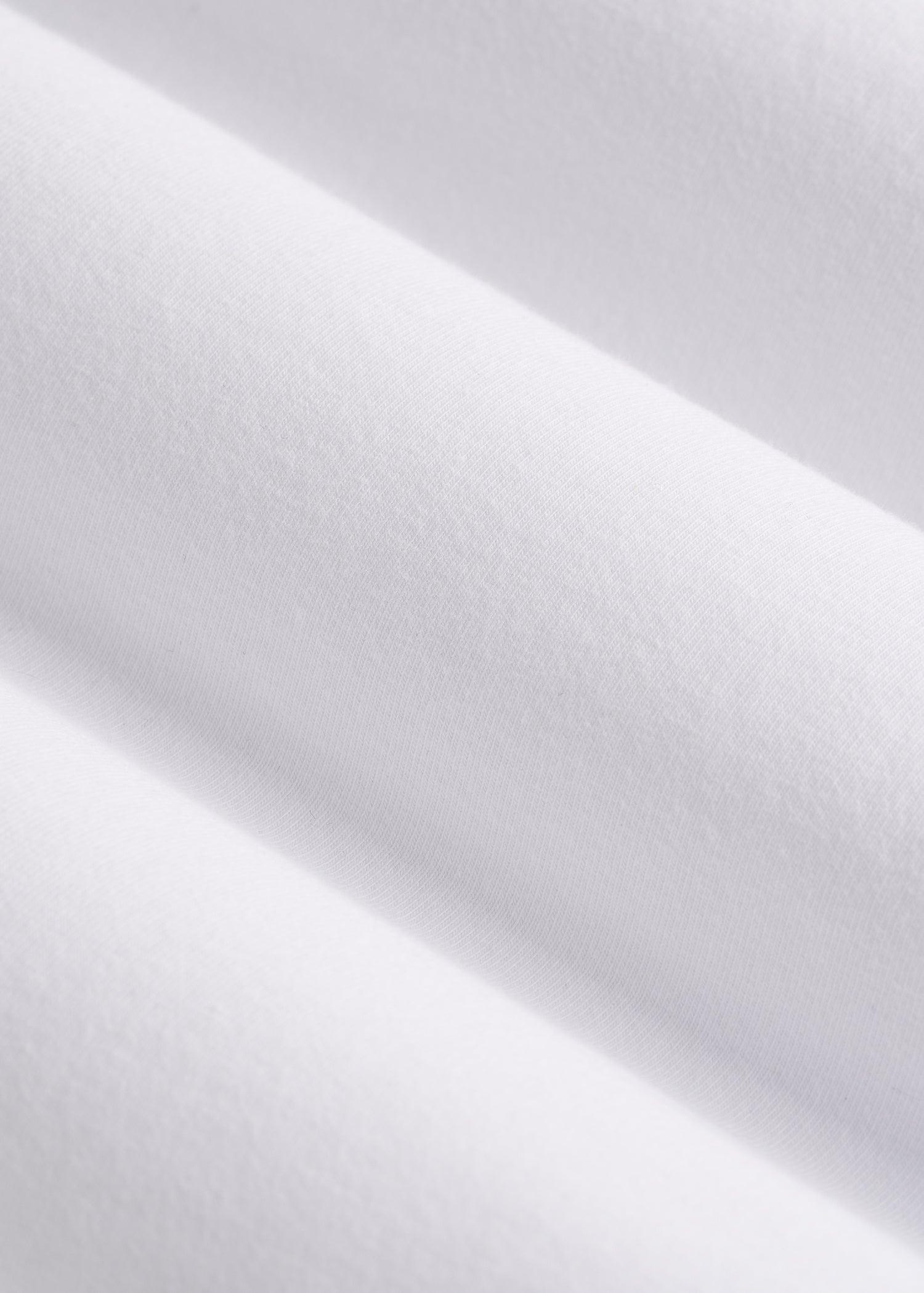 Cotton Blend Short Sleeve Square Neck Bodysuit for Tall Women in White Female Product Image