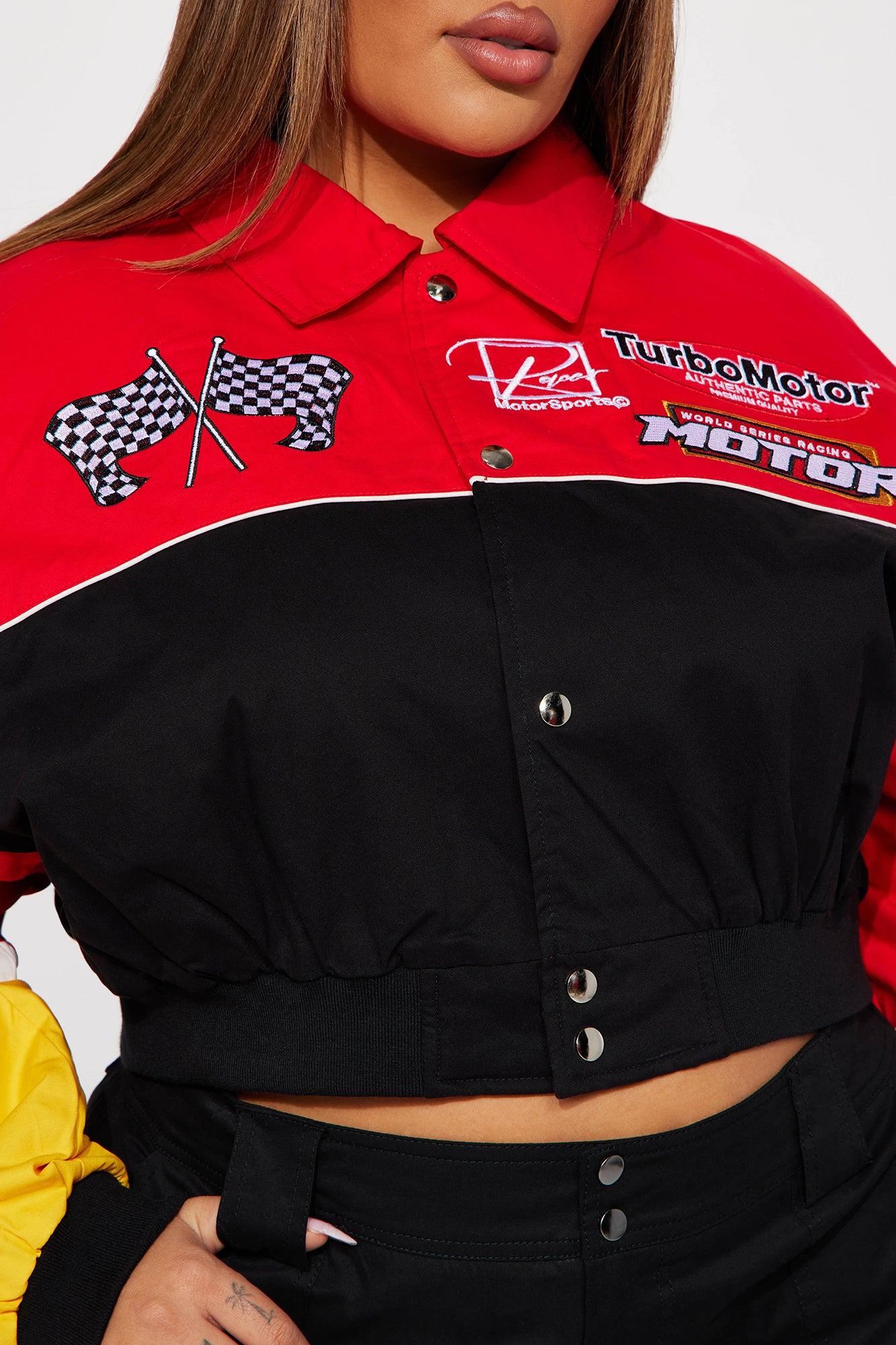 Need For Speed Bomber Jacket - Red/combo Female Product Image