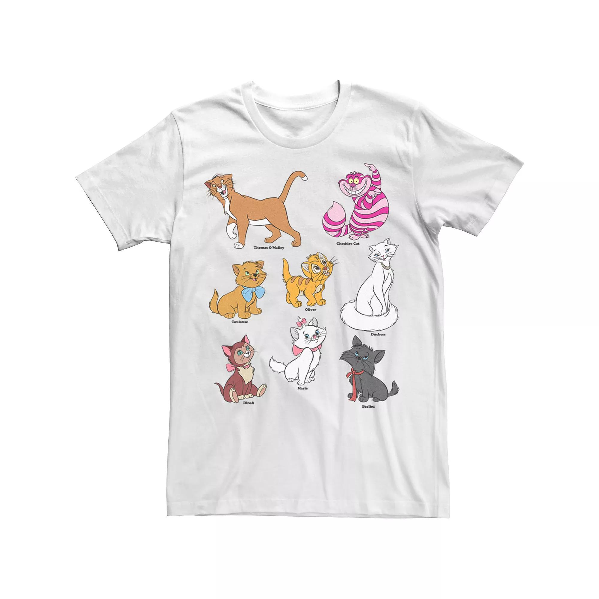 Disney's Mickey And Friends Men's Cats Portraits Tee,  Product Image