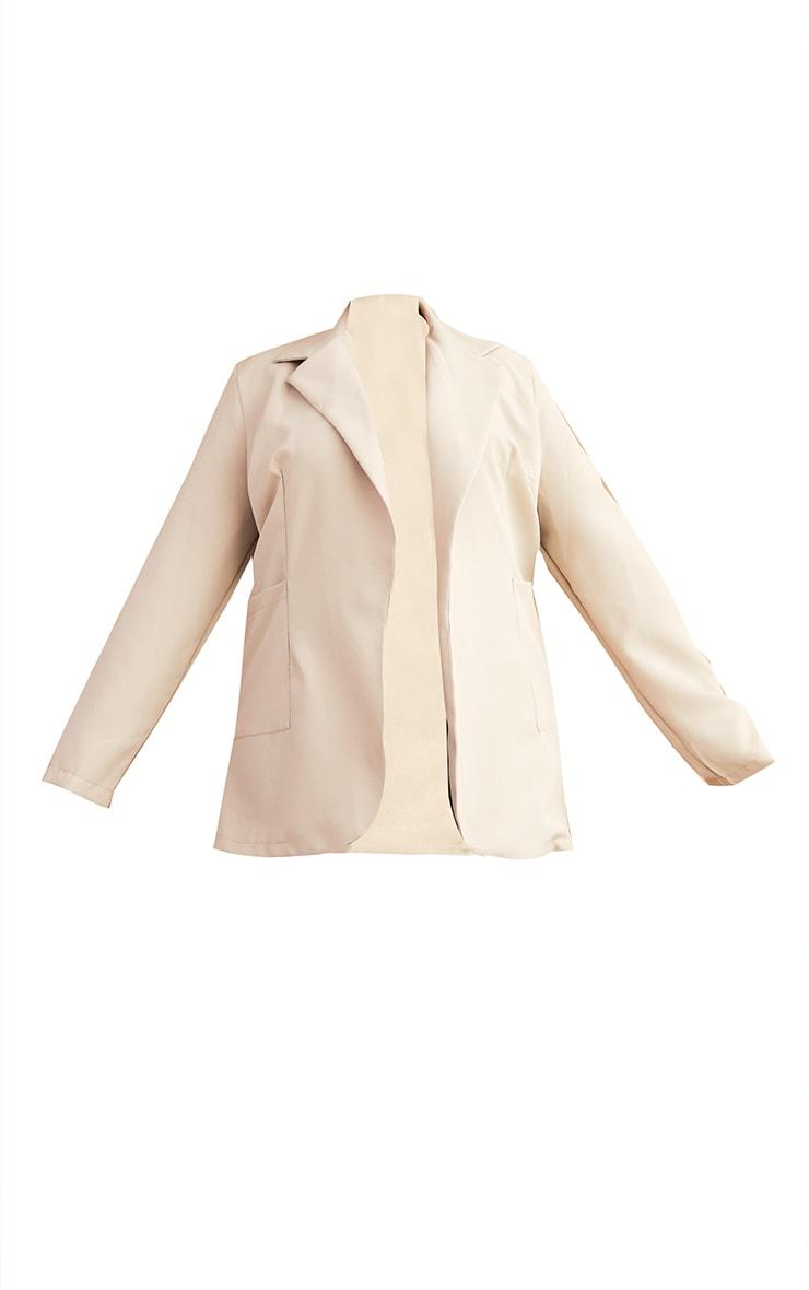 Plus Stone Basic Single Breasted Oversized Blazer Product Image
