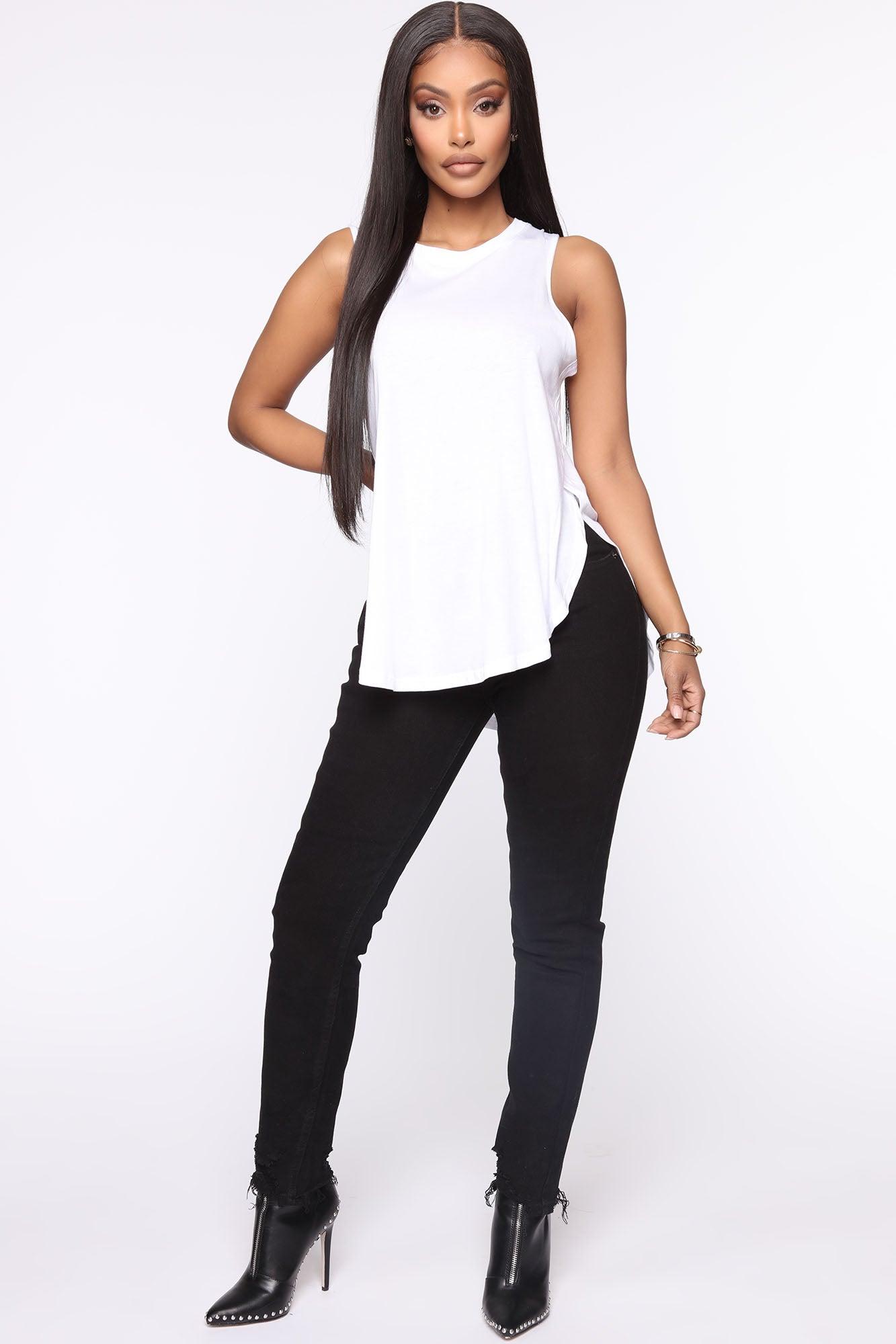 Laid Back Tank Top - White Product Image