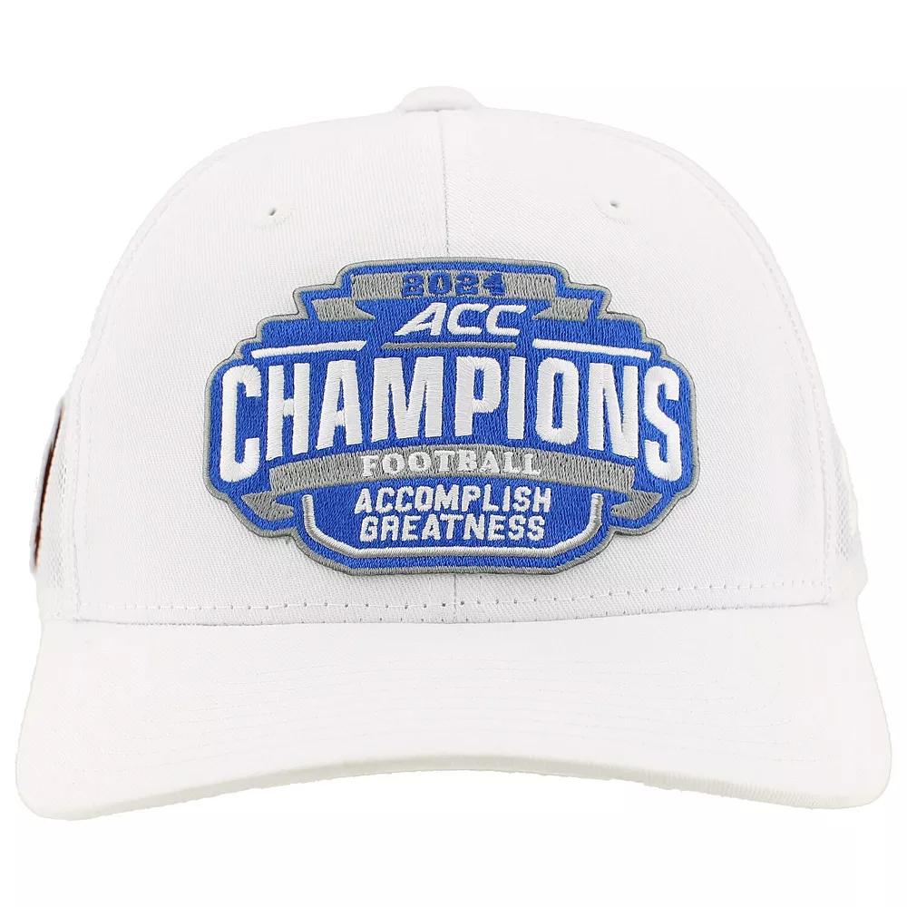 Men's Zephyr White Clemson Tigers 2024 ACC Football Conference Champions Locker Room Adjustable Hat Product Image